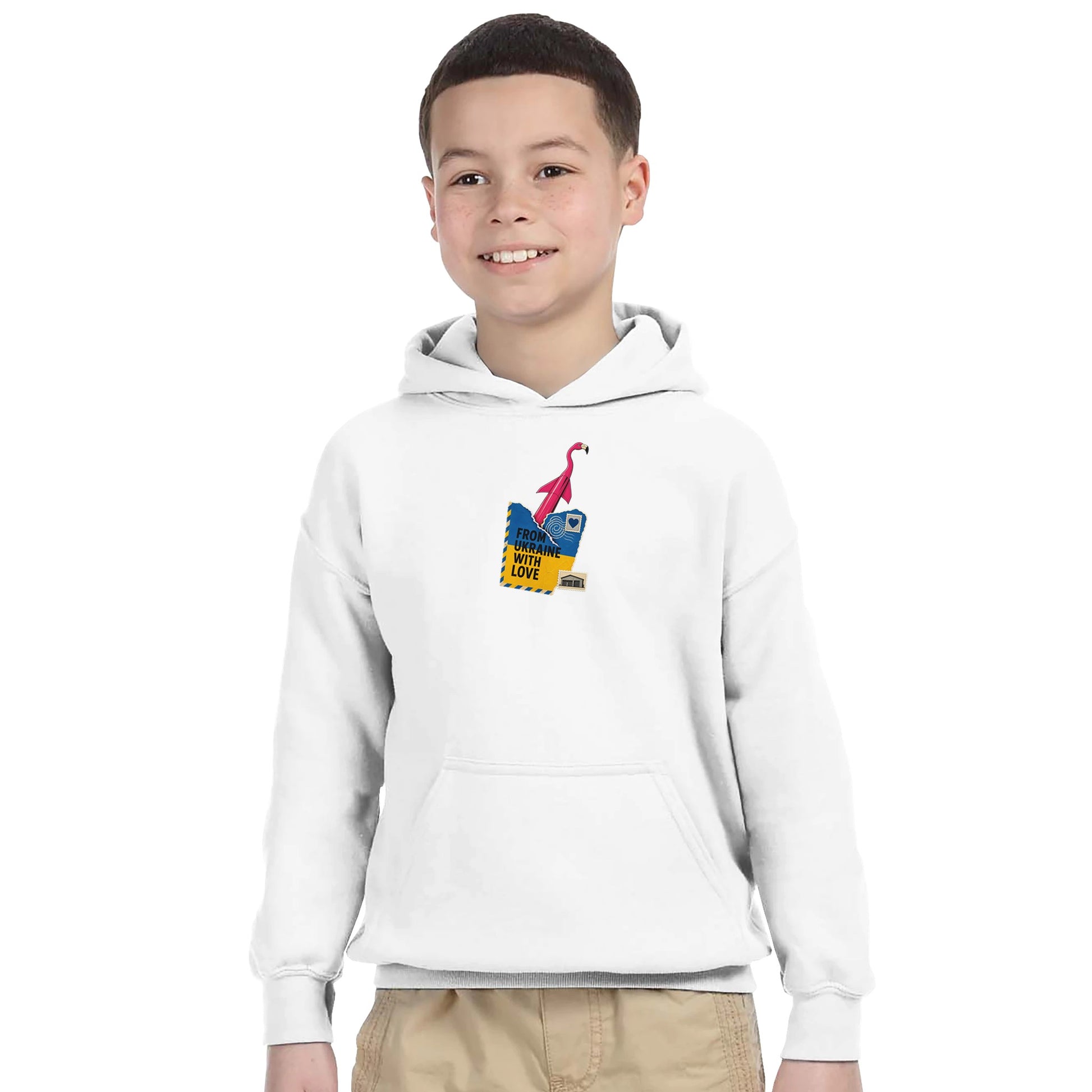 From Ukraine With Love Kids' Hoodie — product view 14