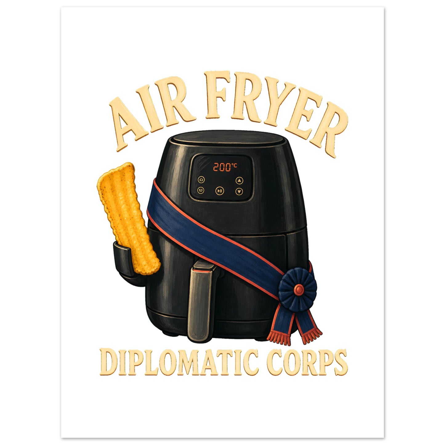 Air Fryer Diplomatic Corps Poster — product view 5