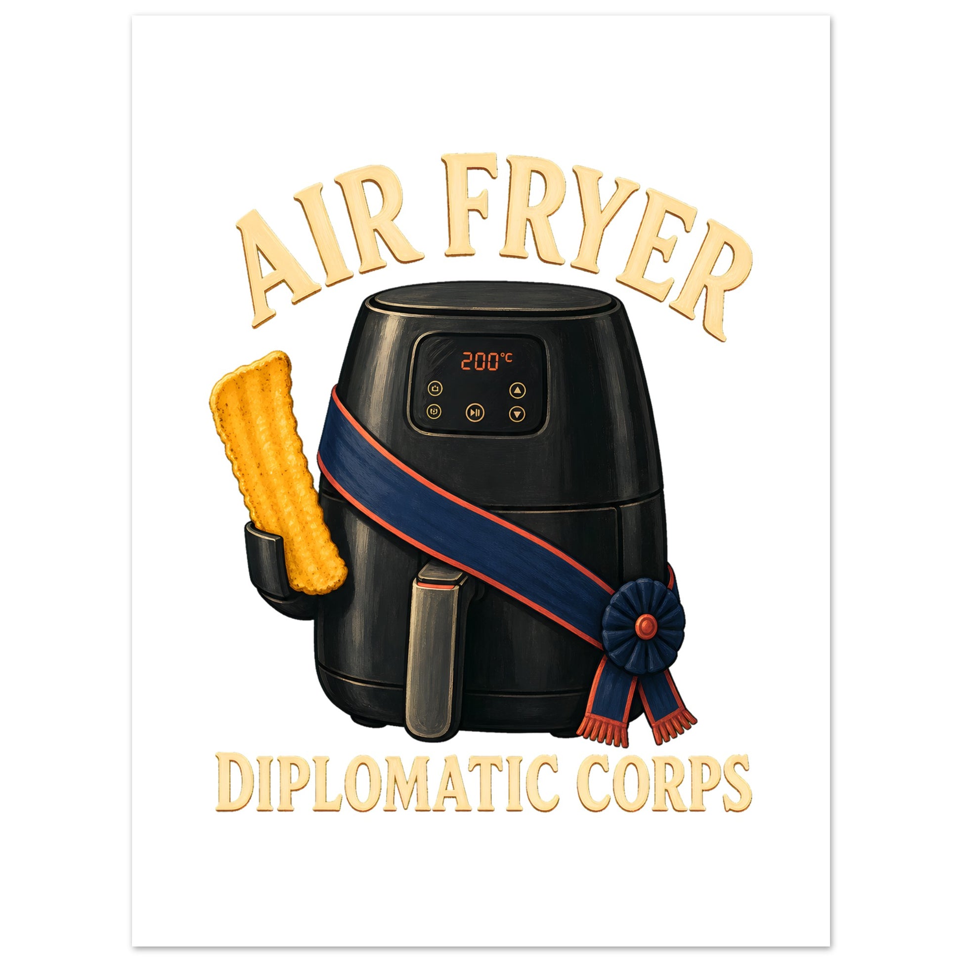 Air Fryer Diplomatic Corps Poster — product view 5