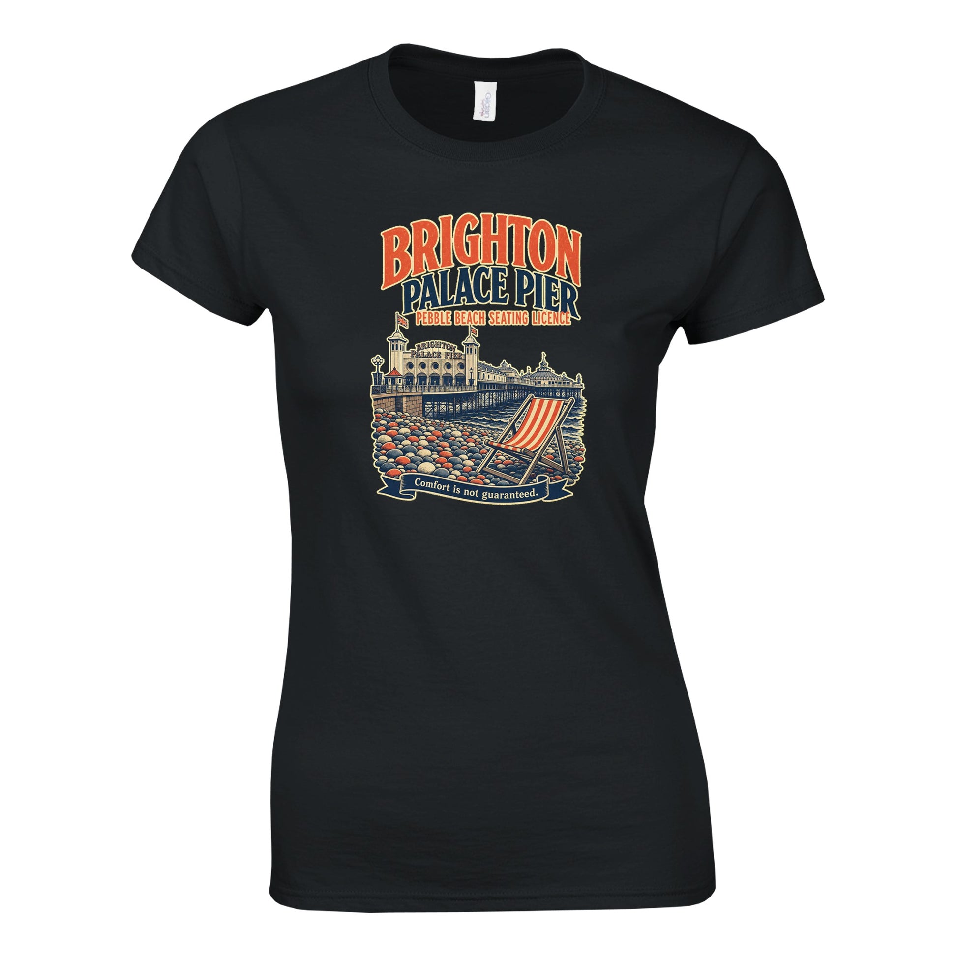 Brighton Pebble Beach Seating Licence Women's T-shirt — product view 5