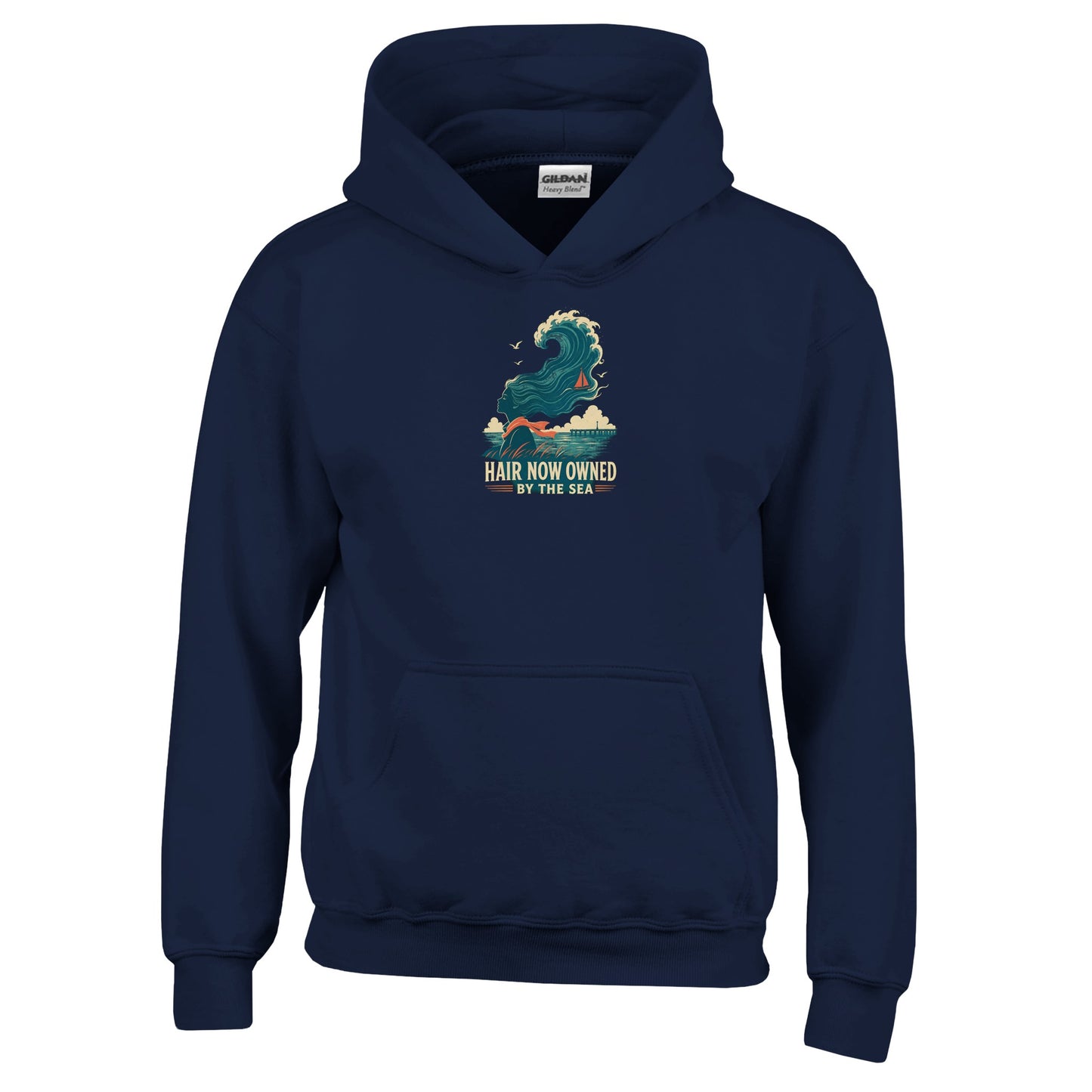 Hair Now Owned by the Sea Kids' Hoodie — product view 7