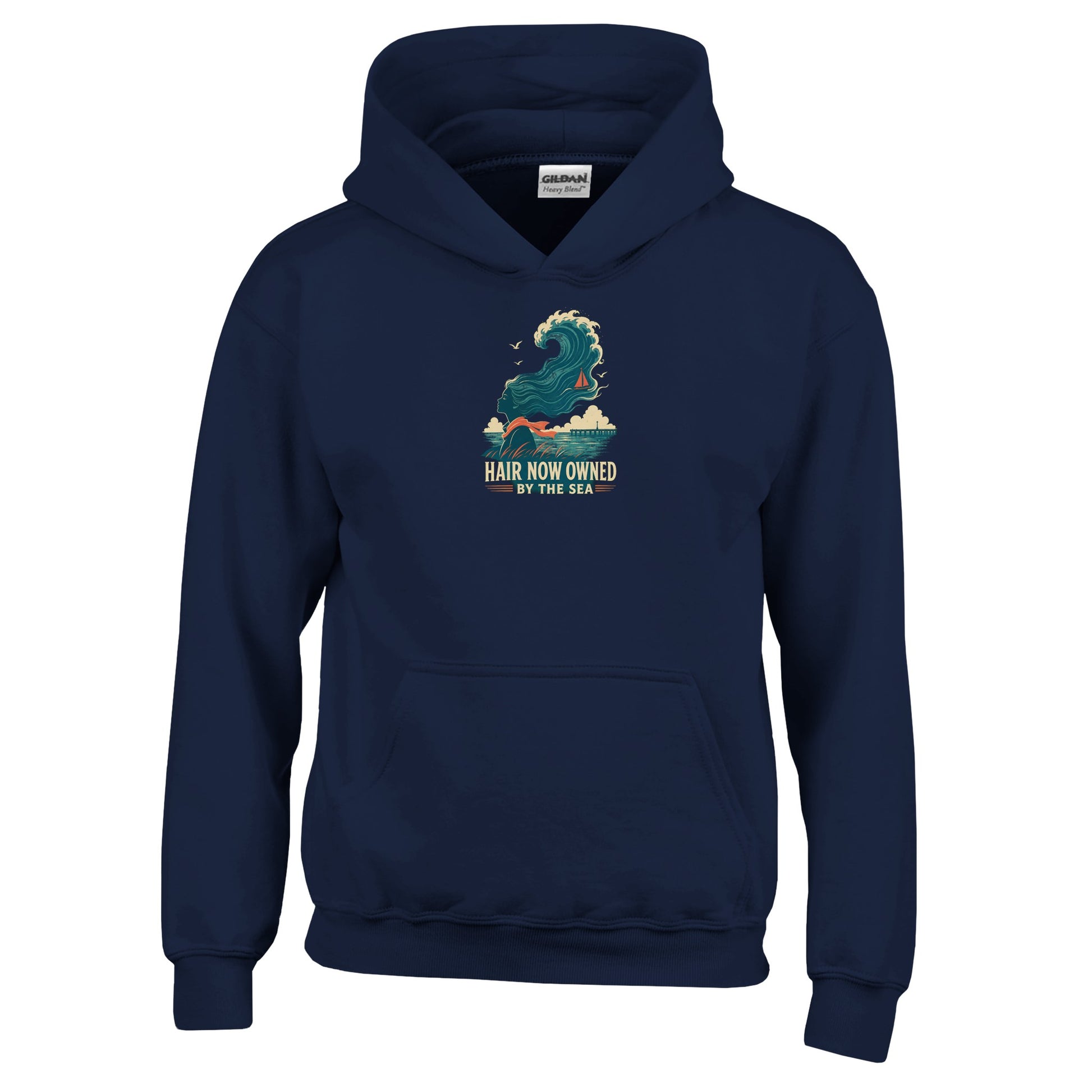 Hair Now Owned by the Sea Kids' Hoodie — product view 7