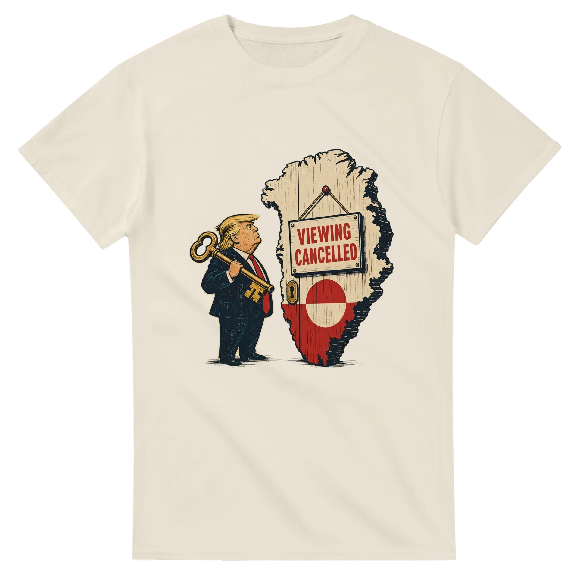 Viewing Cancelled — Greenland Political Satire T-shirt — product view 8