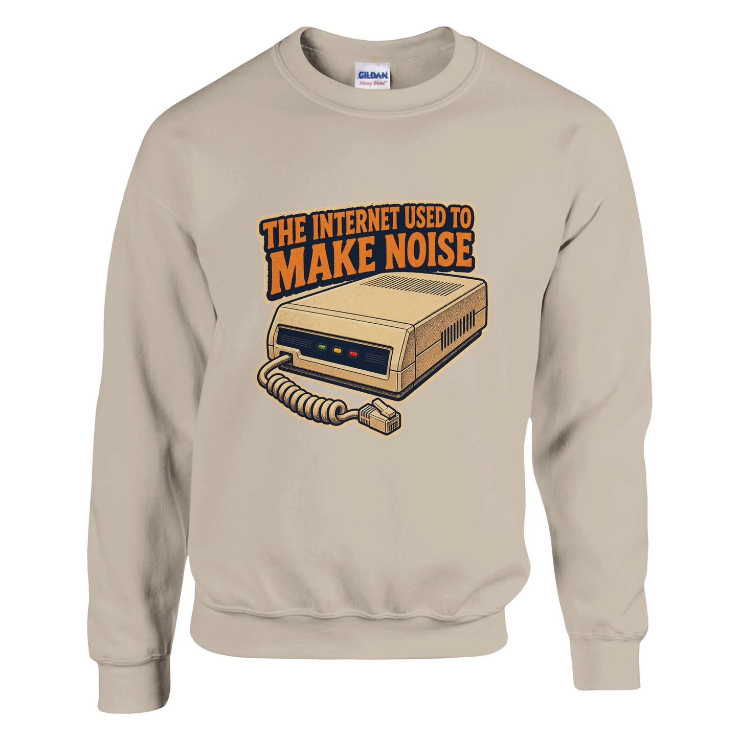 The Internet Used to Make Noise Retro Tech Graphic Sweatshirt — product view 2