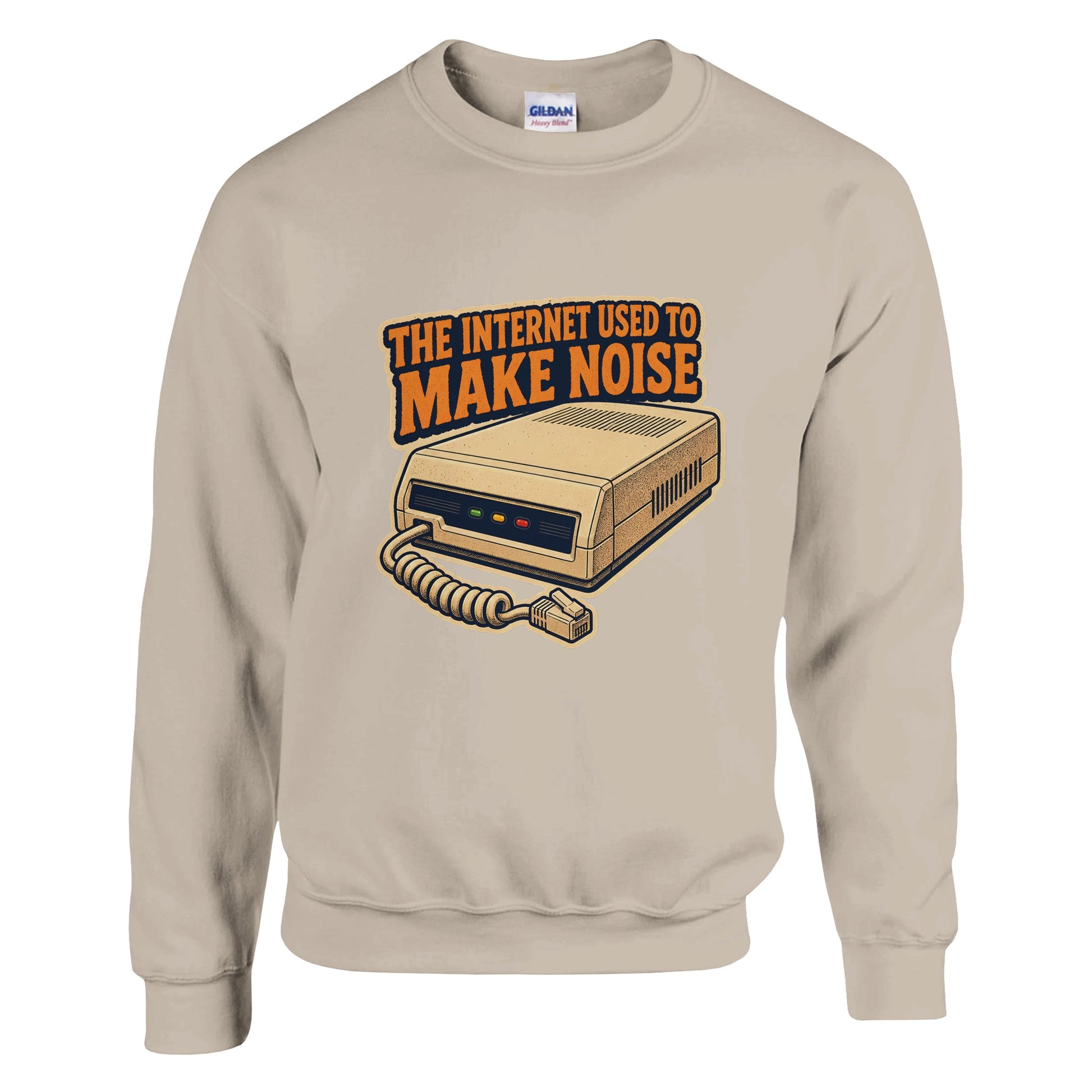 The Internet Used to Make Noise Retro Tech Graphic Sweatshirt — product view 2