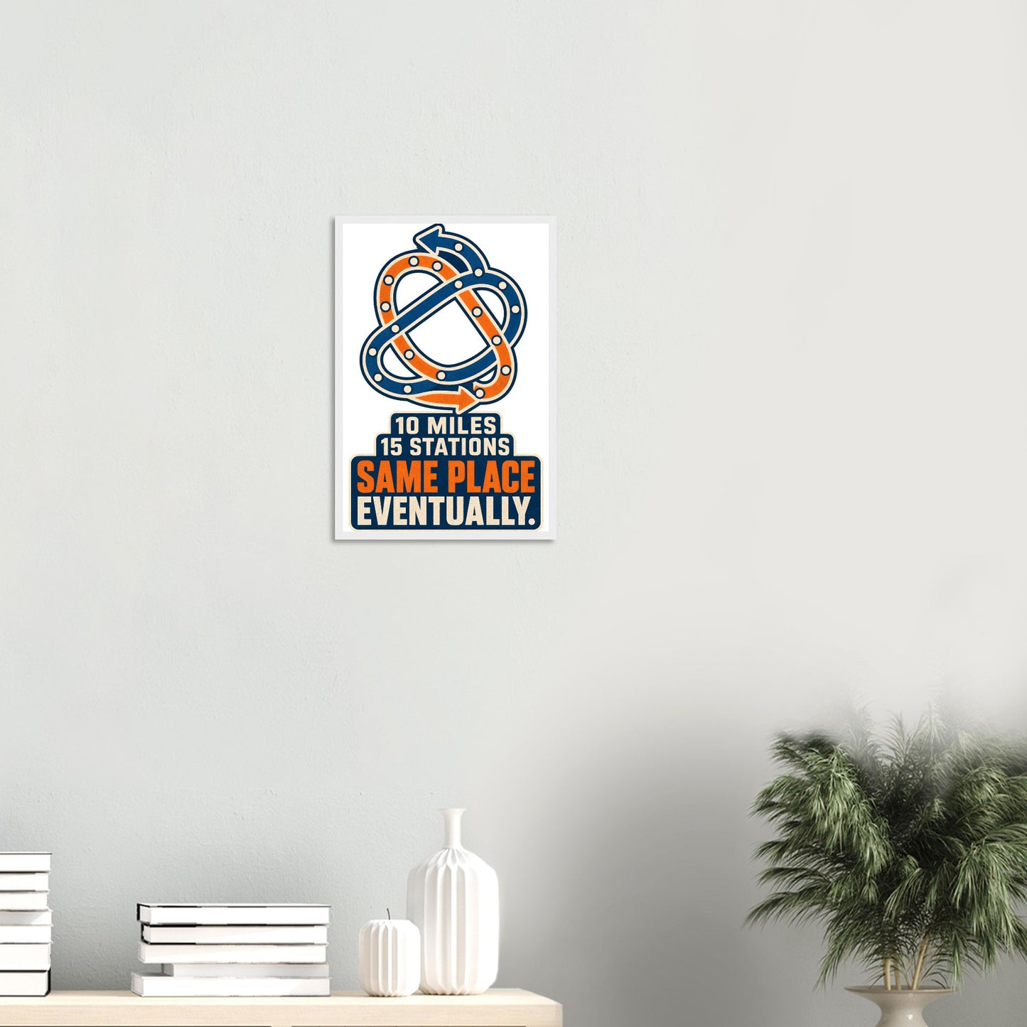 Glasgow Same Place Eventually Framed Wall Art — product view 11