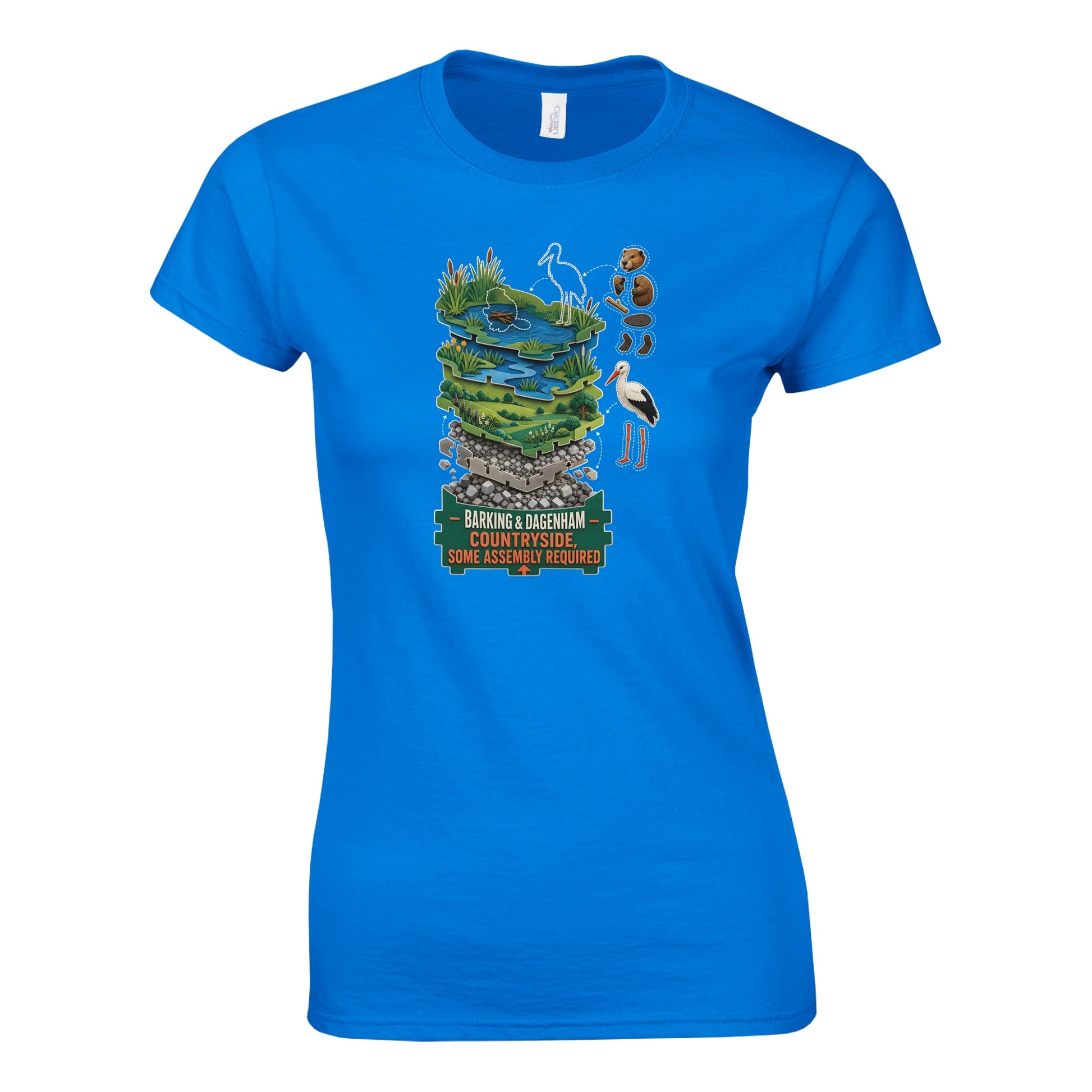 Barking & Dagenham Countryside Women's T-shirt — product view 7