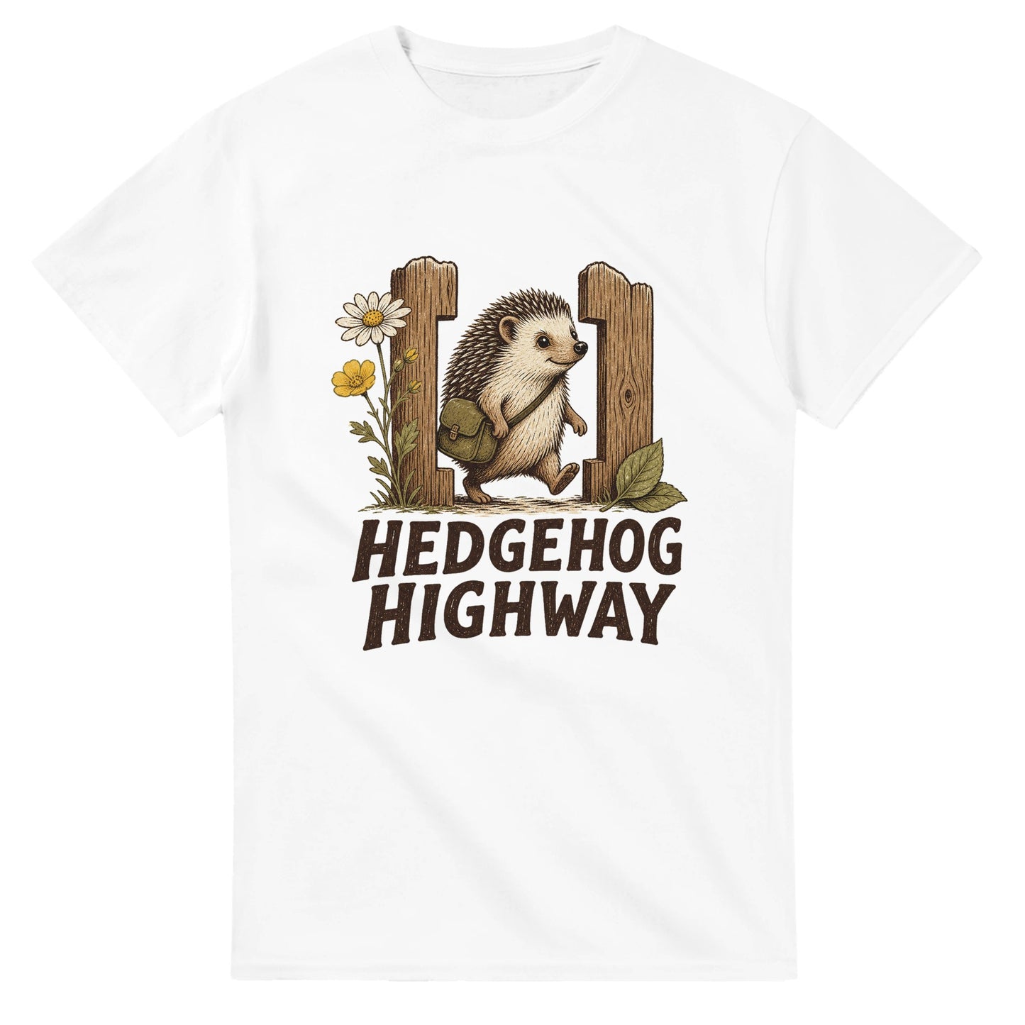Hedgehog Highway Garden Graphic T-shirt — product view 1