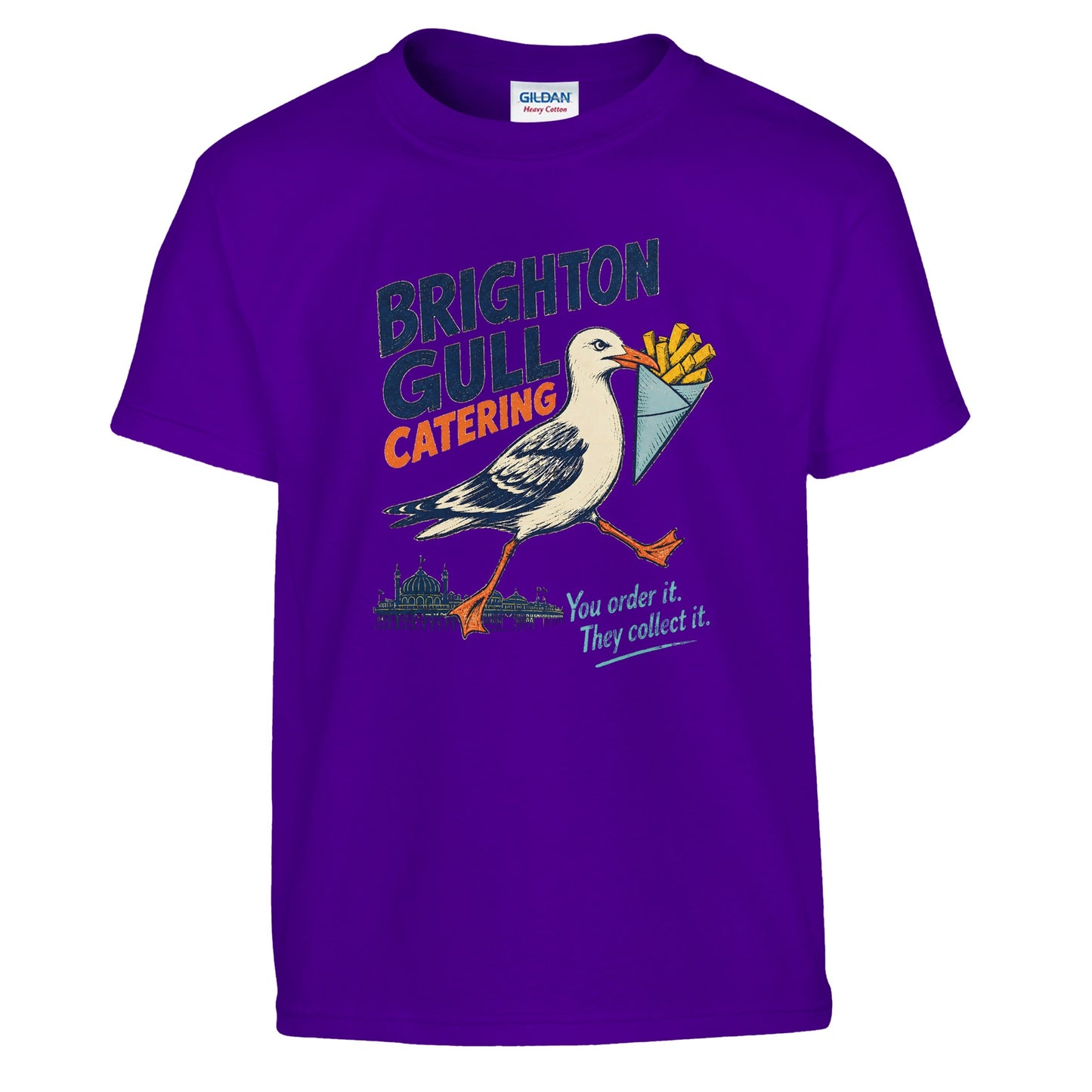 Brighton Gull Catering - You Order It, They Collect It Kids' T-shirt — product view 6