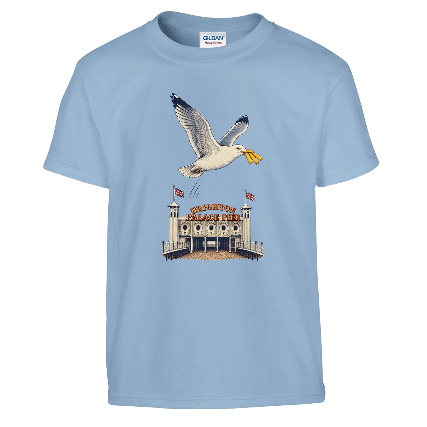 Brighton Palace Pier Chip Heist Kids' T-shirt — product view 3