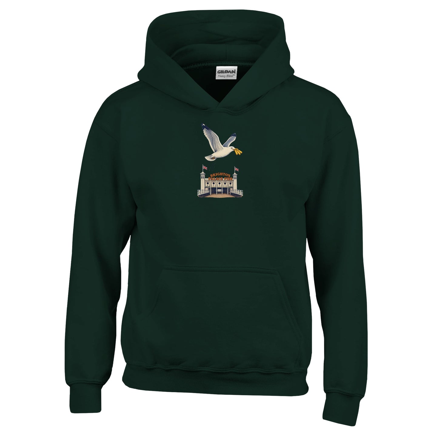 Brighton Palace Pier Chip Heist Kids' Hoodie — product view 12