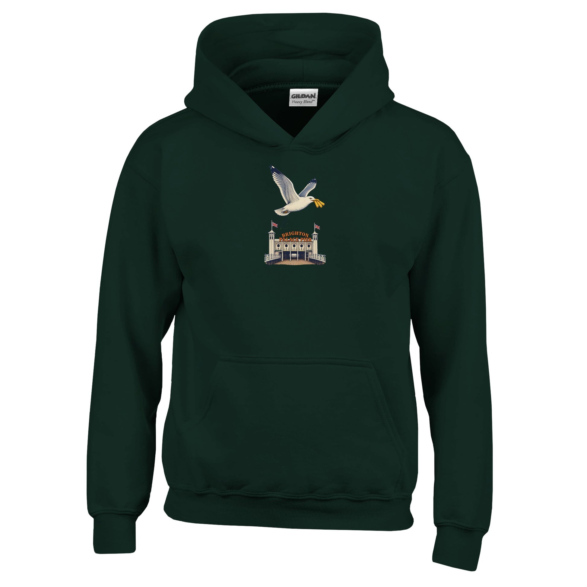 Brighton Palace Pier Chip Heist Kids' Hoodie — product view 12