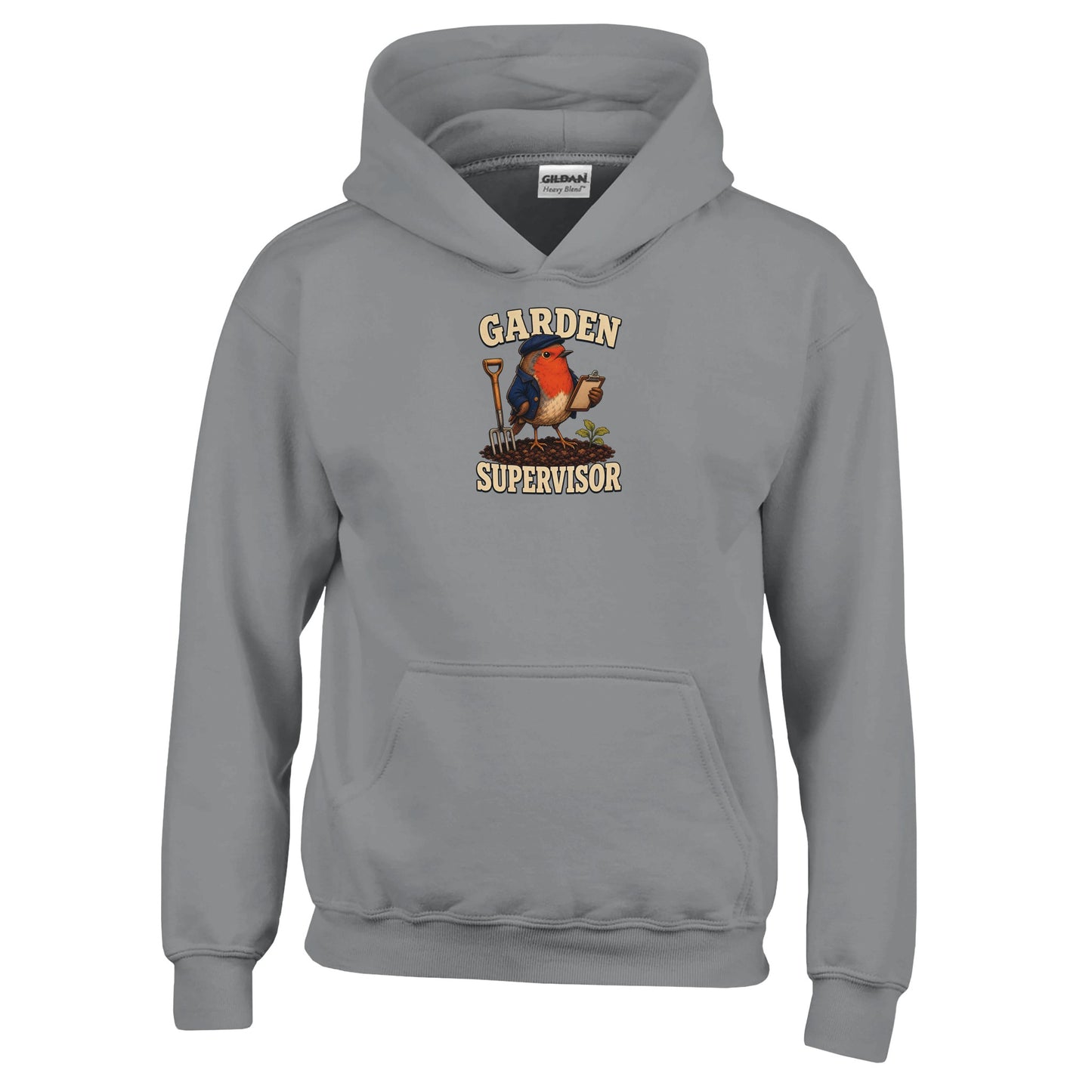 Garden Supervisor Robin Kids' Hoodie — product view 13