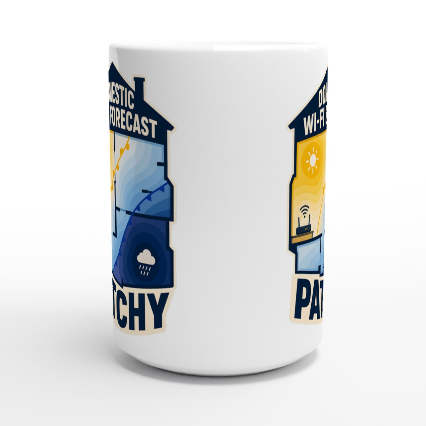 Domestic Wi-Fi Forecast Patchy Large Mug — product view 2