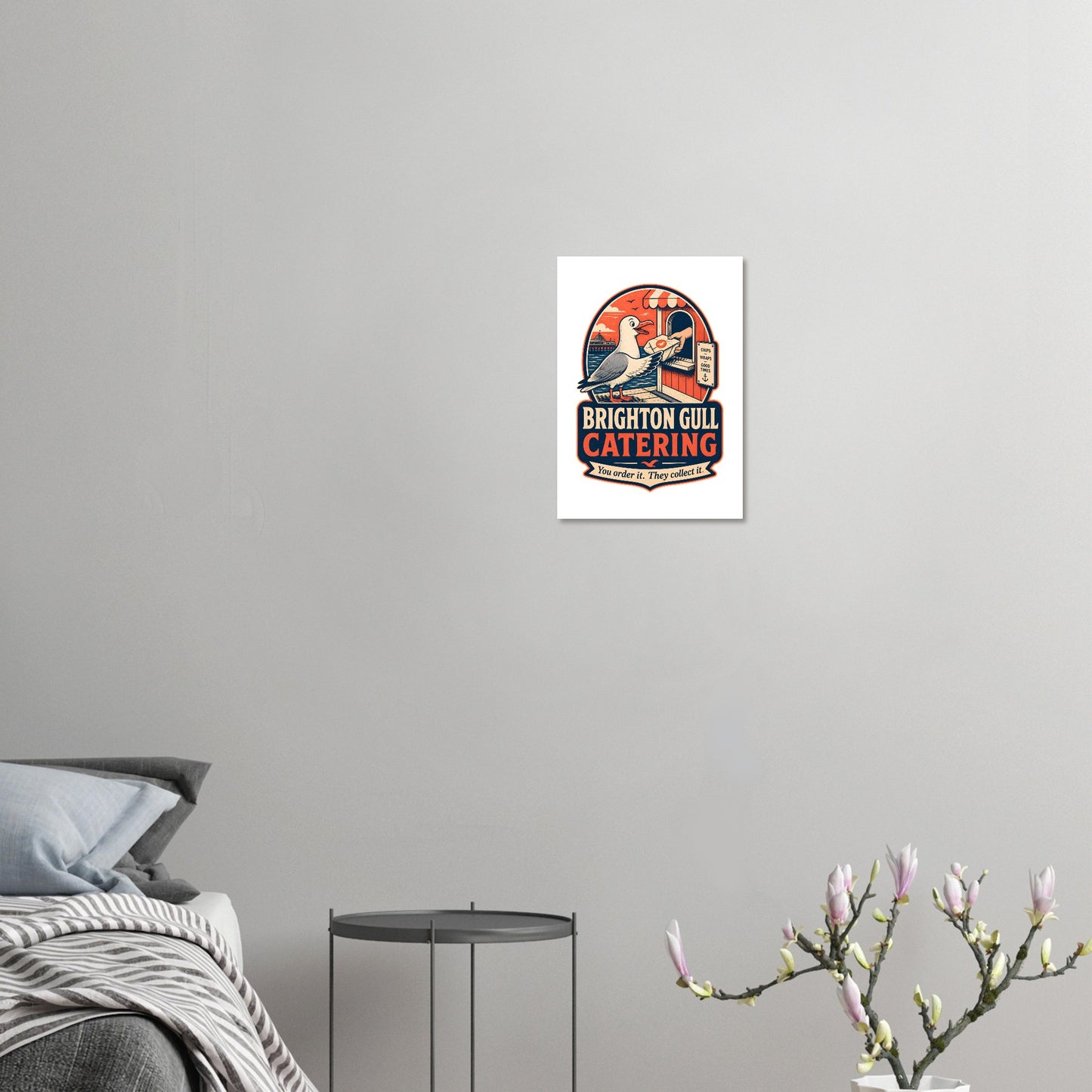 Brighton Gull Catering — Illustrated Poster — product view 7