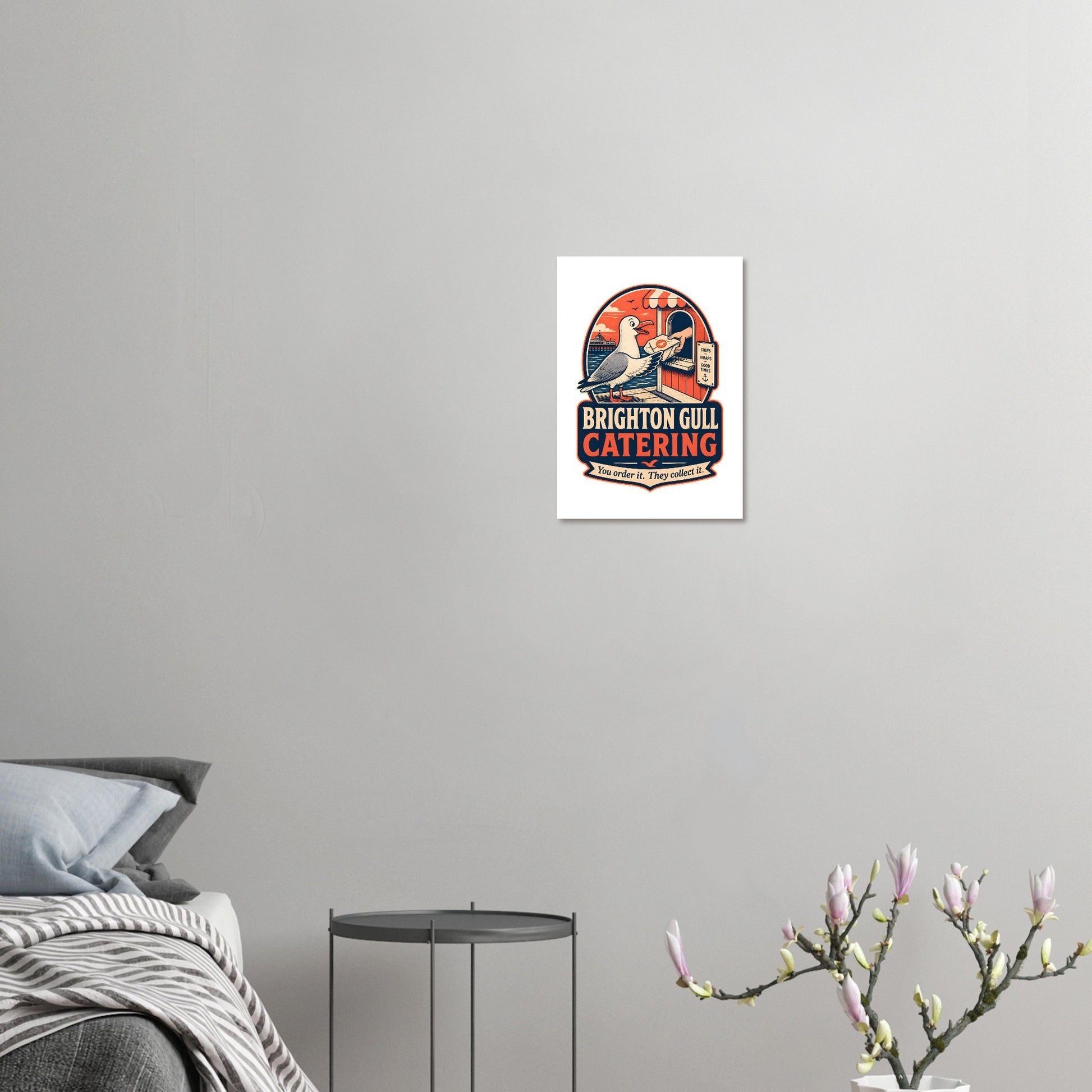 Brighton Gull Catering — Illustrated Poster — product view 7