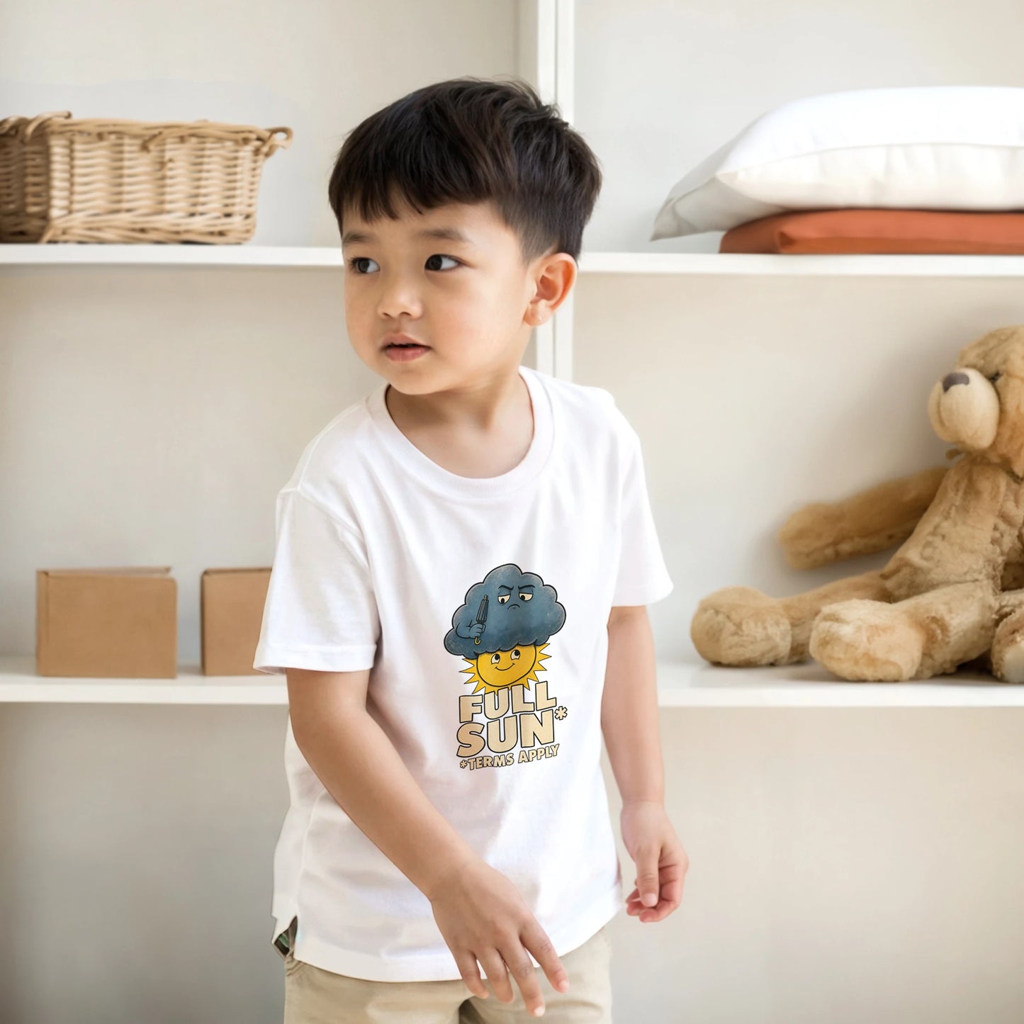 Full Sun, Terms Apply Weather Graphic Kids' T-shirt — product view 17
