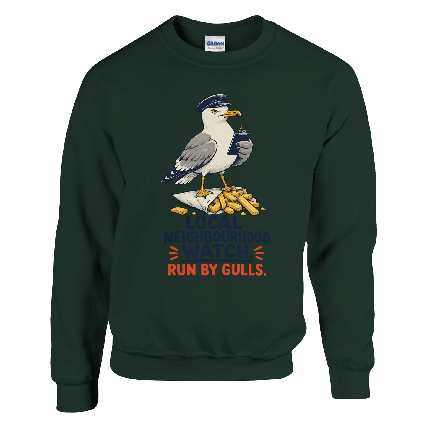 Local Neighbourhood Watch: Run by Gulls Sweatshirt — product view 4