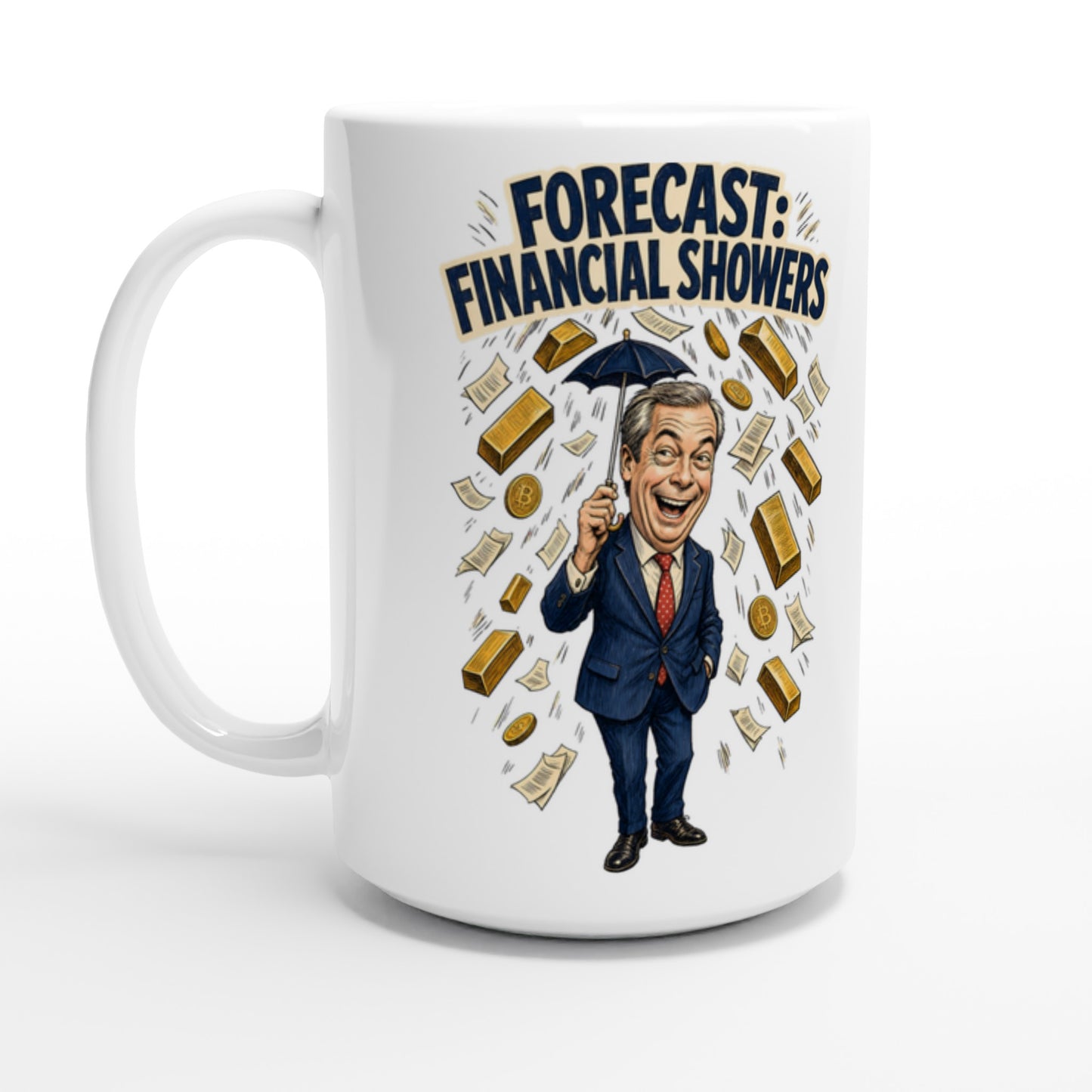 Forecast: Financial Showers Large Mug — product view 1