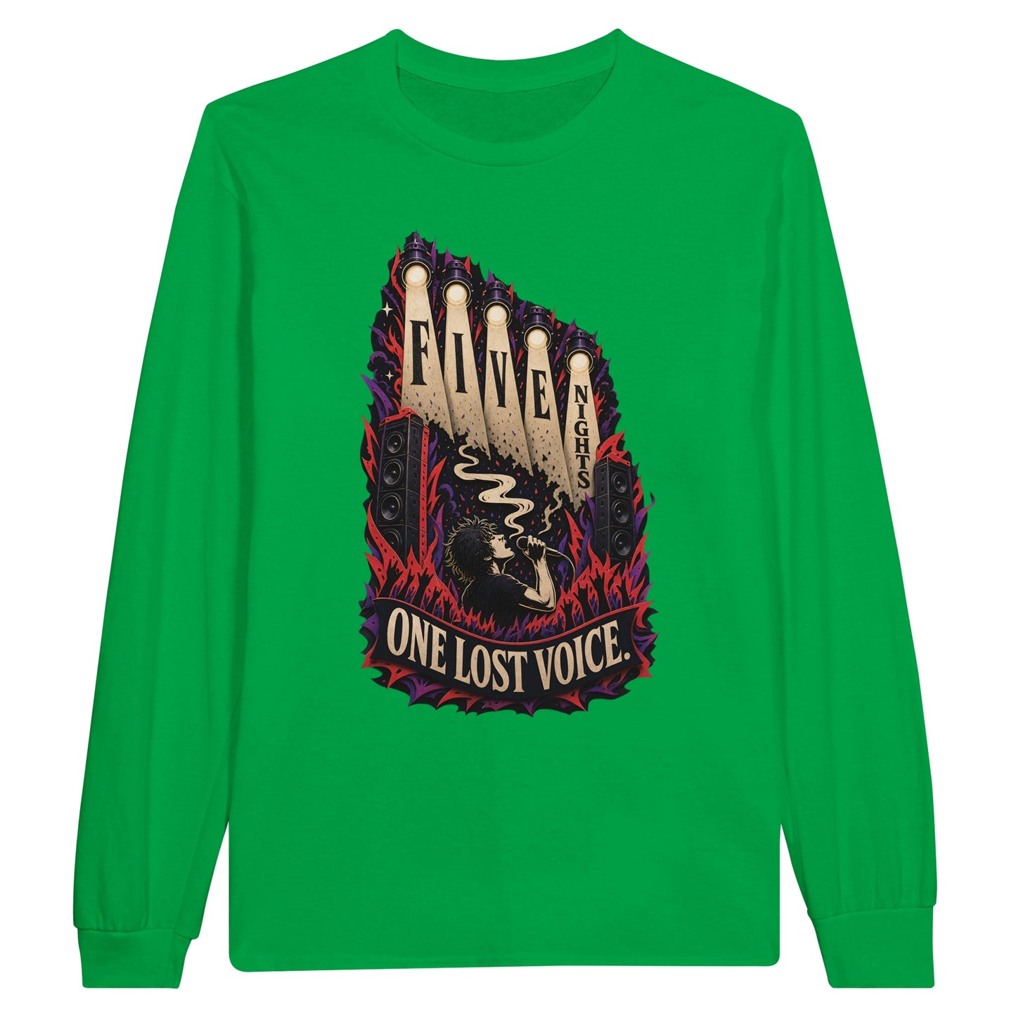Five Nights, One Lost Voice Long-Sleeve T-shirt — product view 12