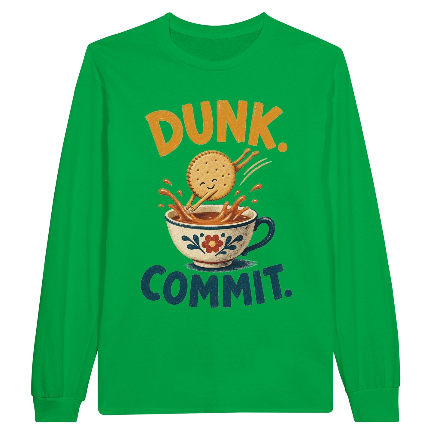 Dunk. Commit. Tea Biscuit Graphic Long-Sleeve T-shirt — product view 12