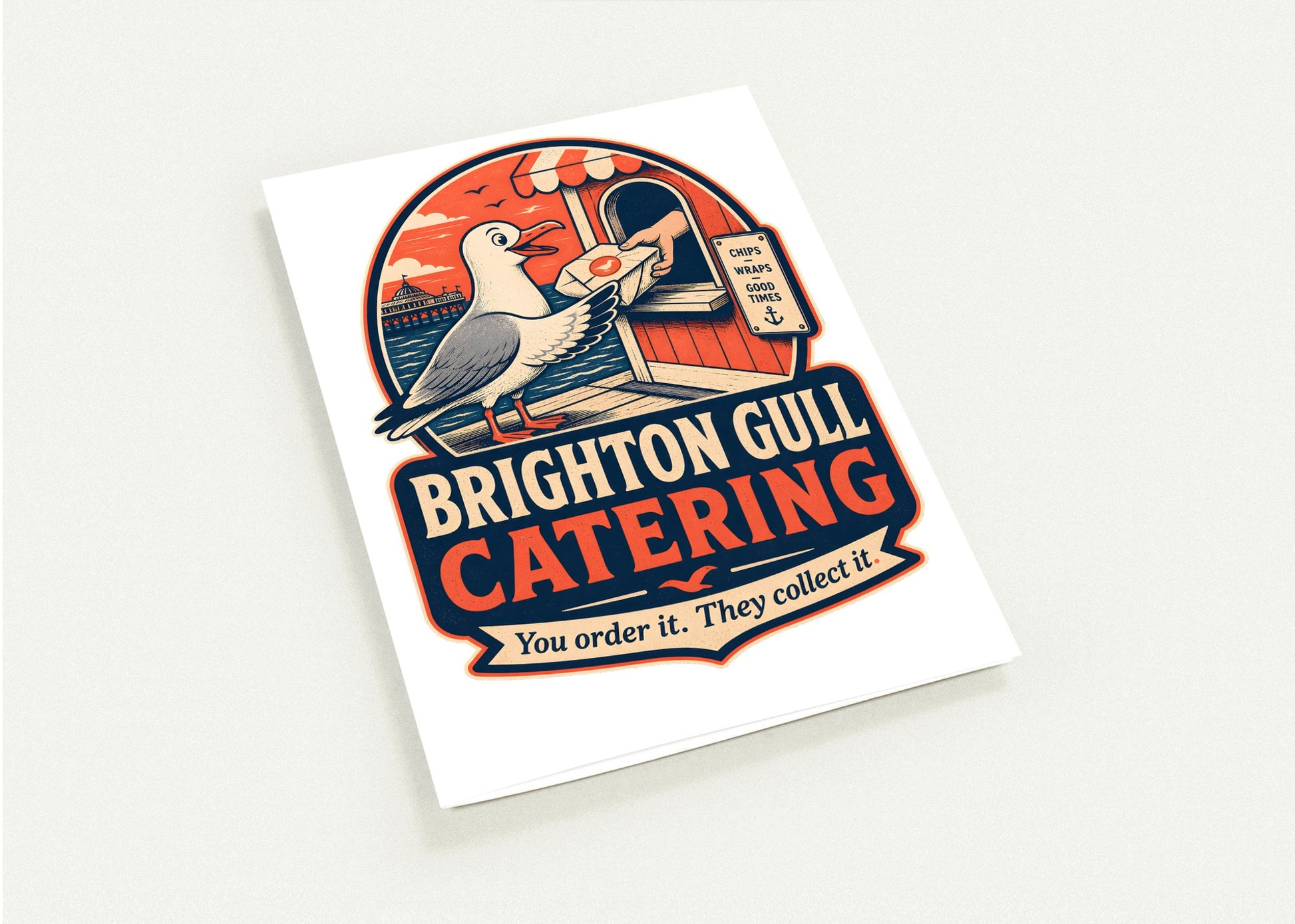Brighton Gull Catering — Illustrated Greeting Card Pack — product view 4