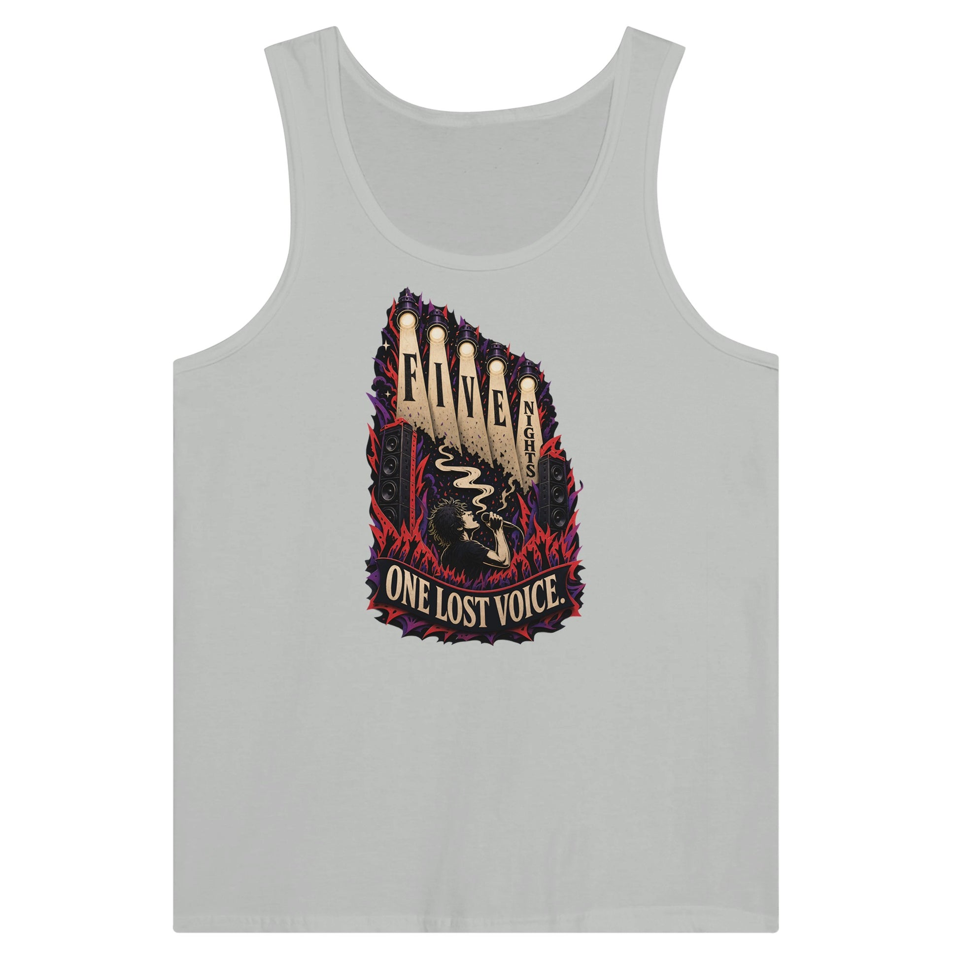 Five Nights, One Lost Voice Premium Unisex Tank Top — product view 5