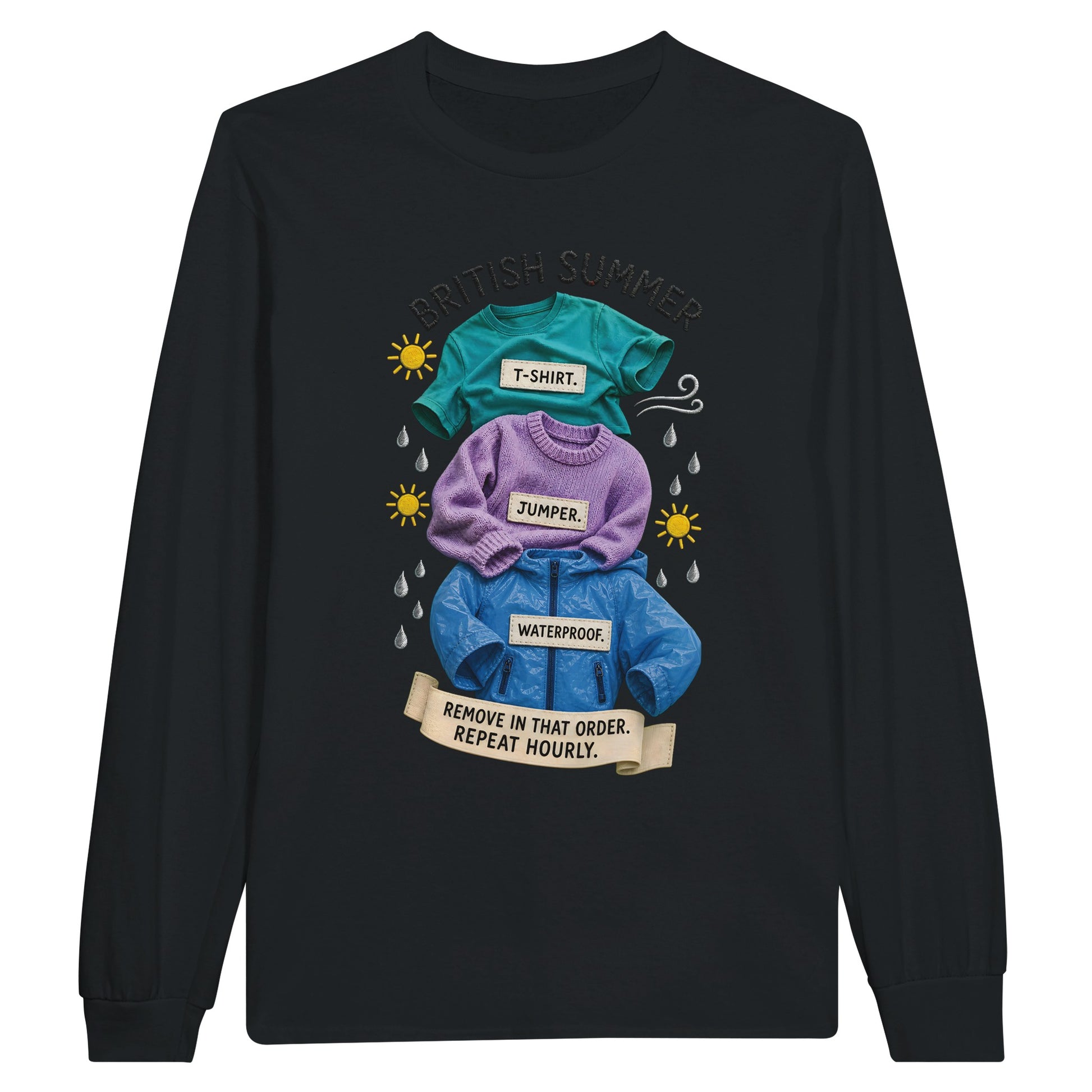 British Summer: Repeat Layers Hourly Long-Sleeve T-shirt — product view 7