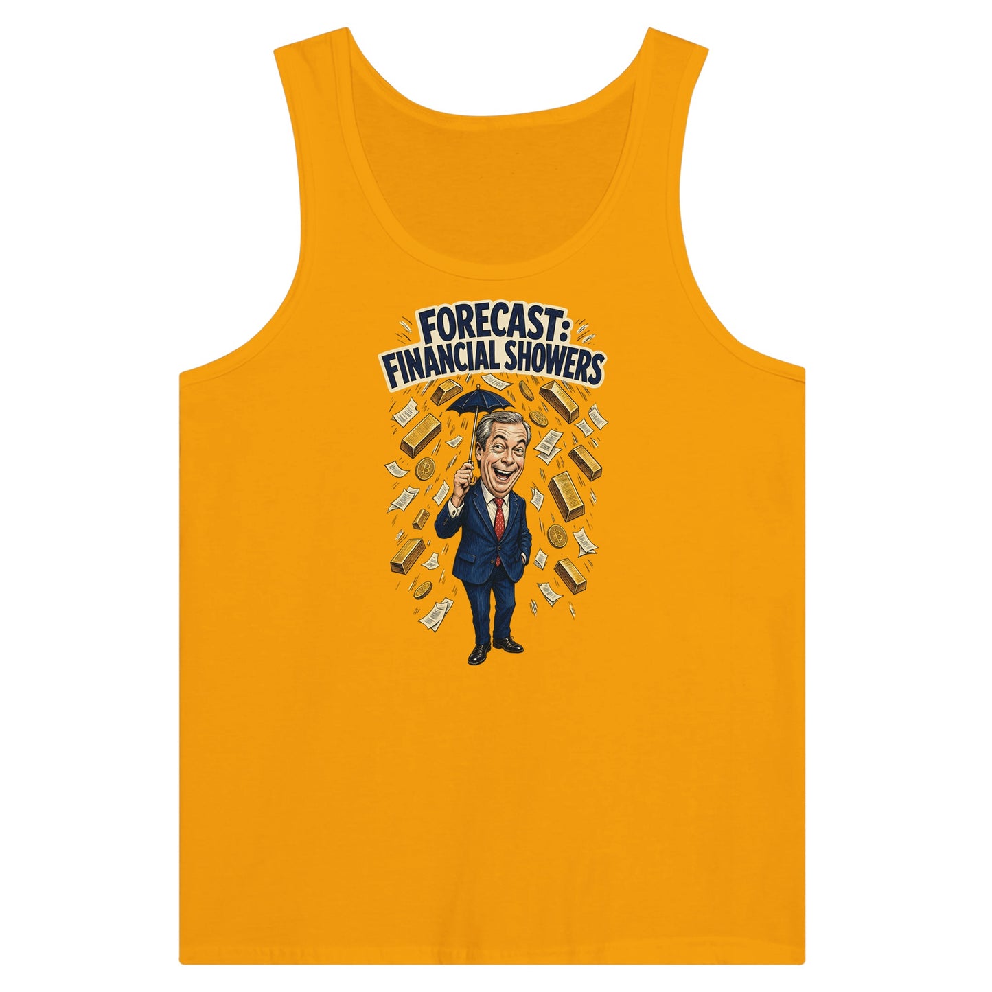 Forecast: Financial Showers Premium Unisex Tank Top — product view 11