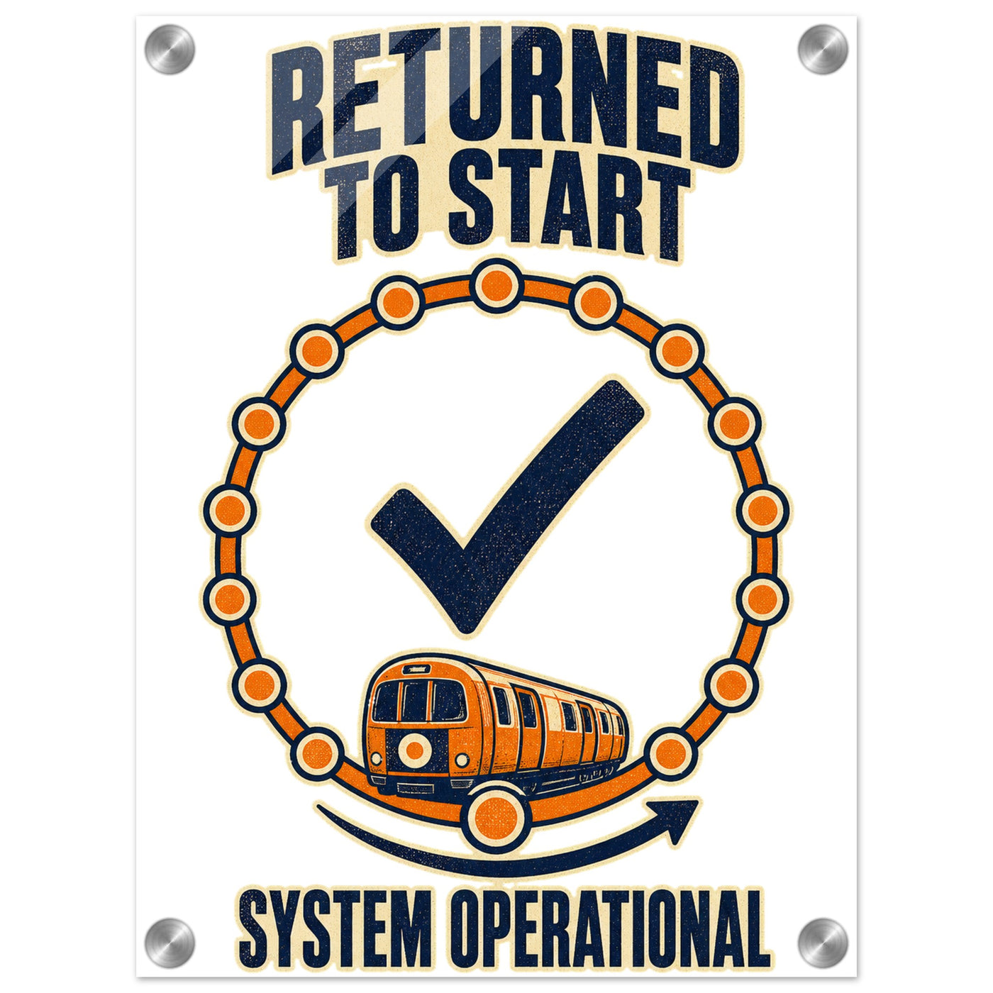 Glasgow Subway: System Operational Acrylic Print