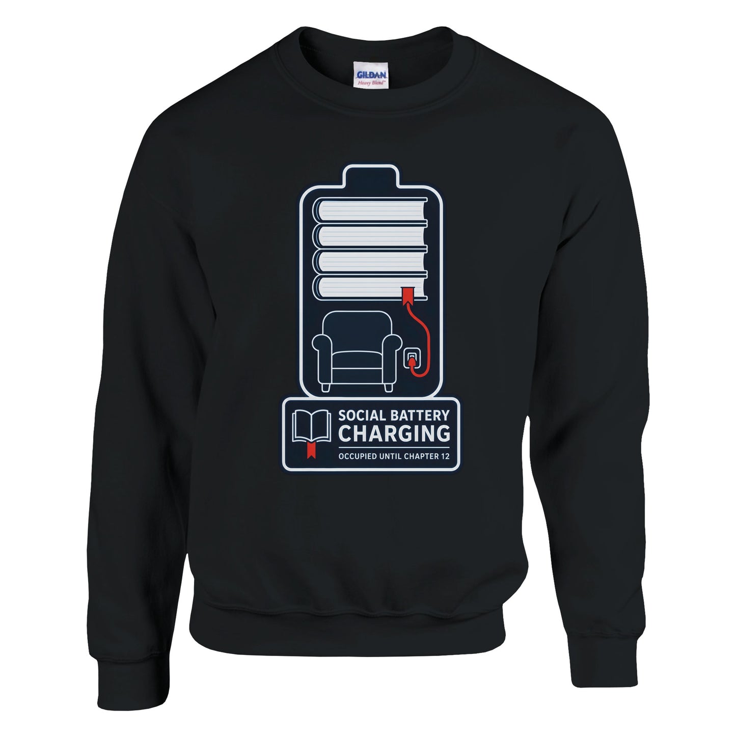 Social Battery Charging Sweatshirt — product view 5