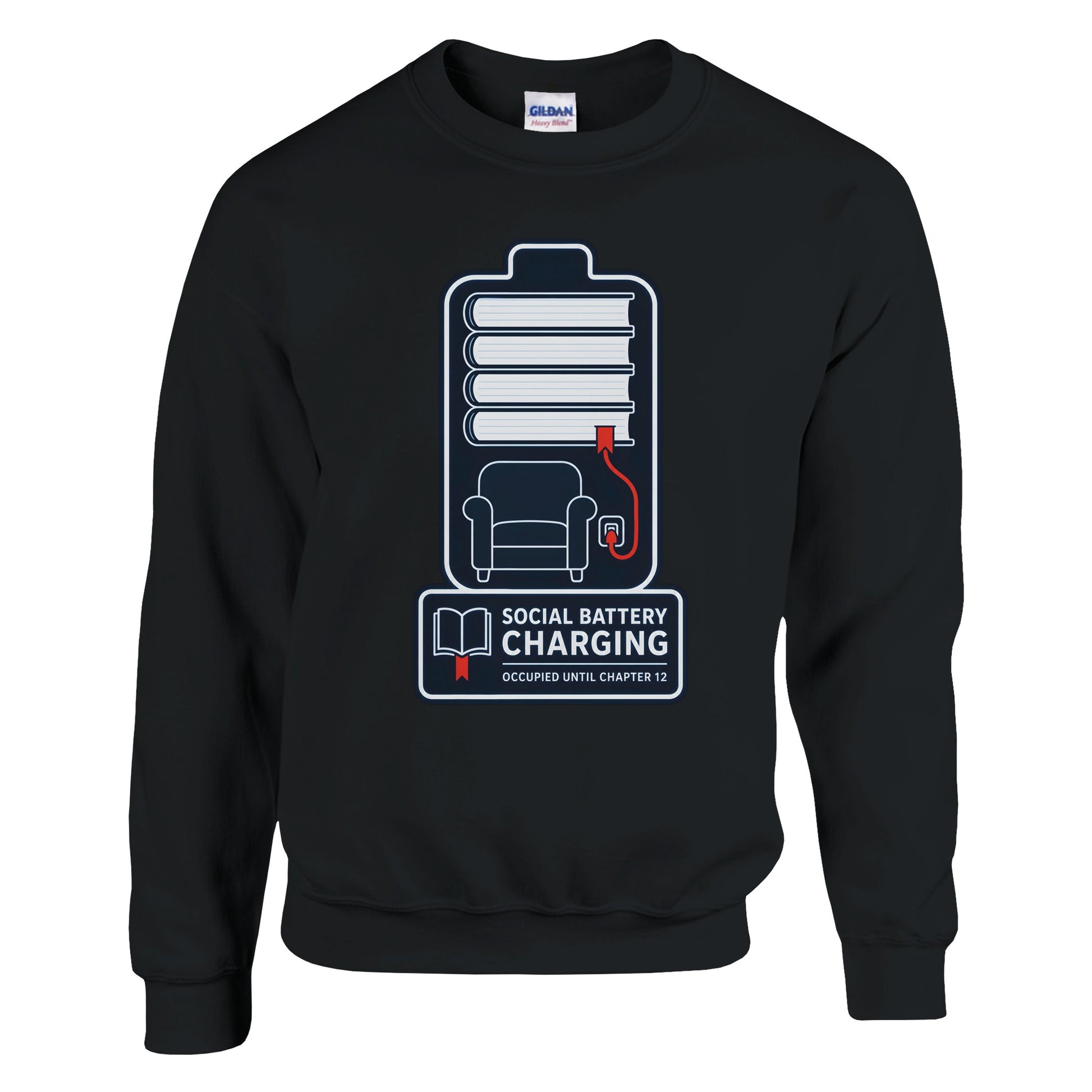 Social Battery Charging Sweatshirt — product view 5