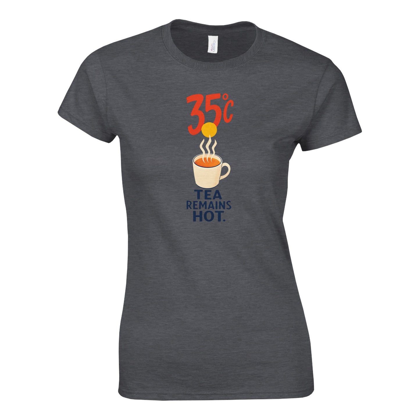 35°C — Tea Remains Hot Women's T-shirt — product view 11