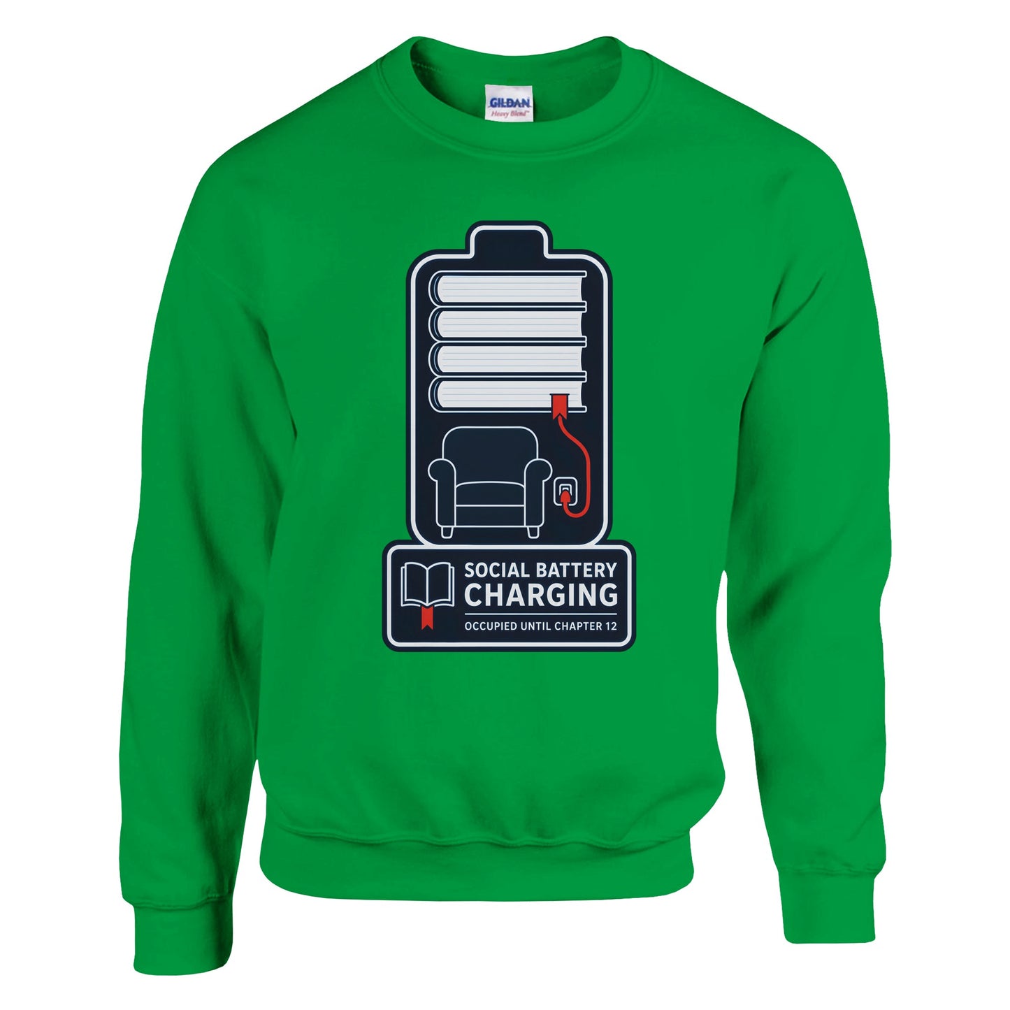 Social Battery Charging Sweatshirt — product view 12