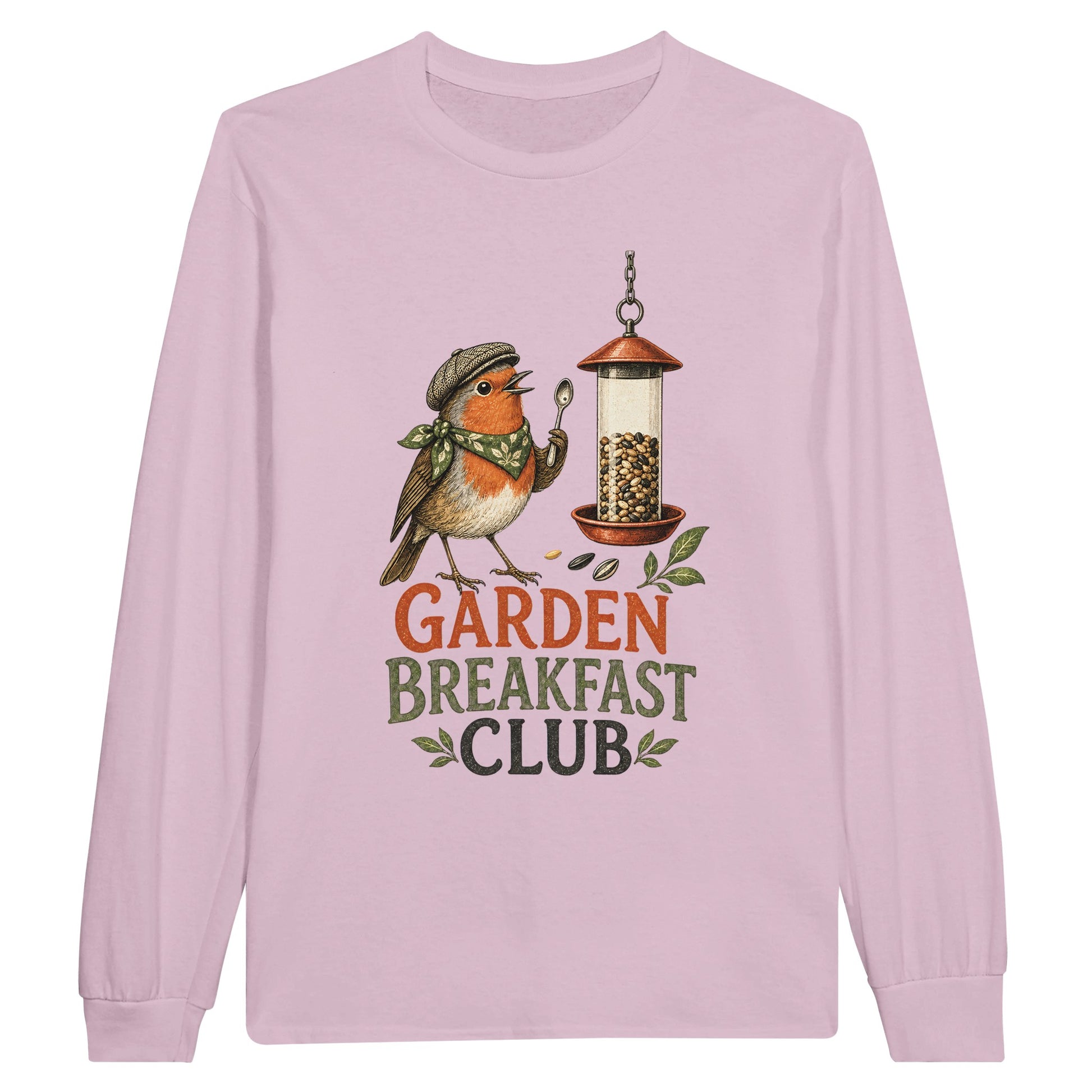 Garden Breakfast Club Robin Graphic Long-Sleeve T-shirt — product view 5