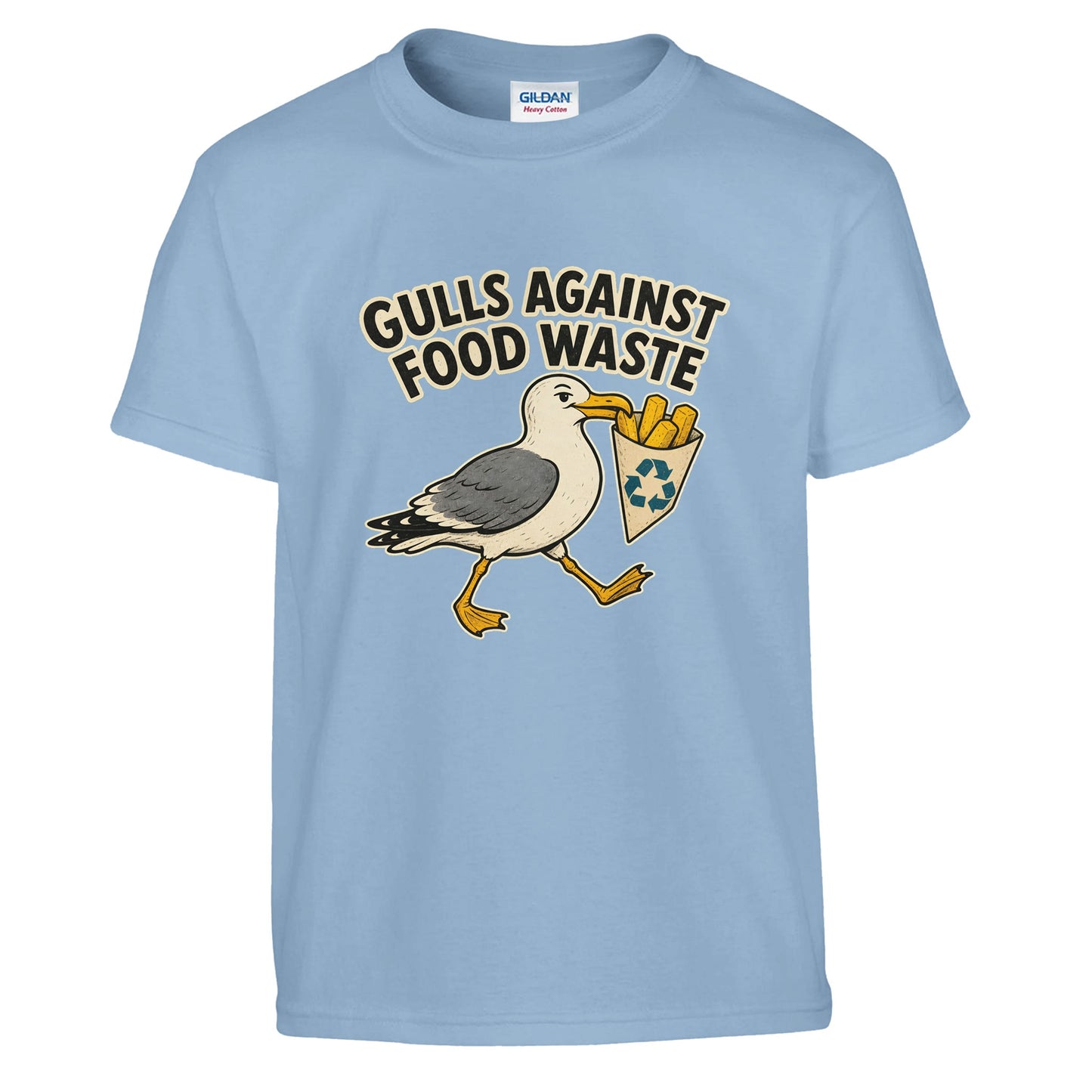 Gulls Against Food Waste Graphic Kids' T-shirt — product view 3