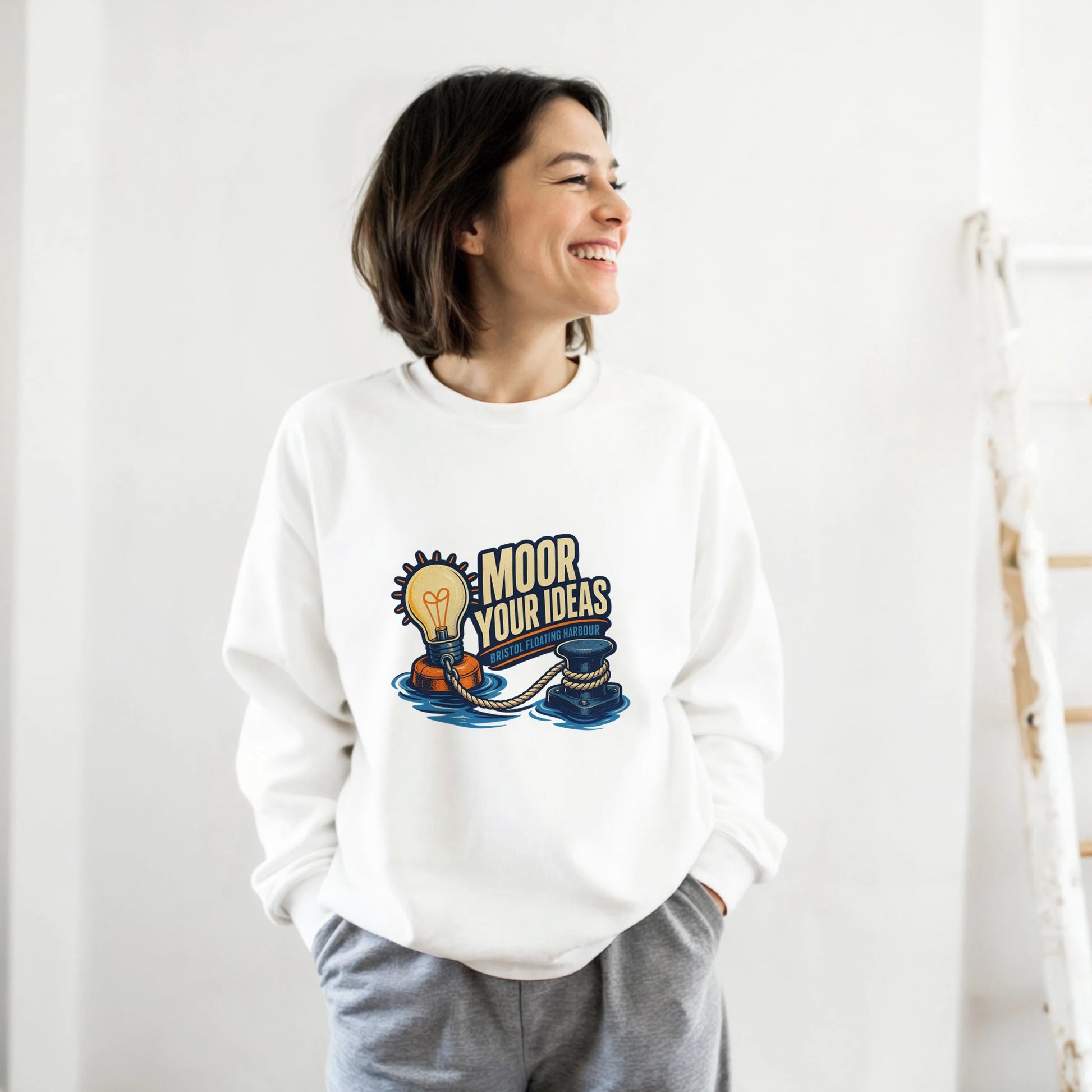 Moor Your Ideas – Bristol Floating Harbour Sweatshirt — product view 4