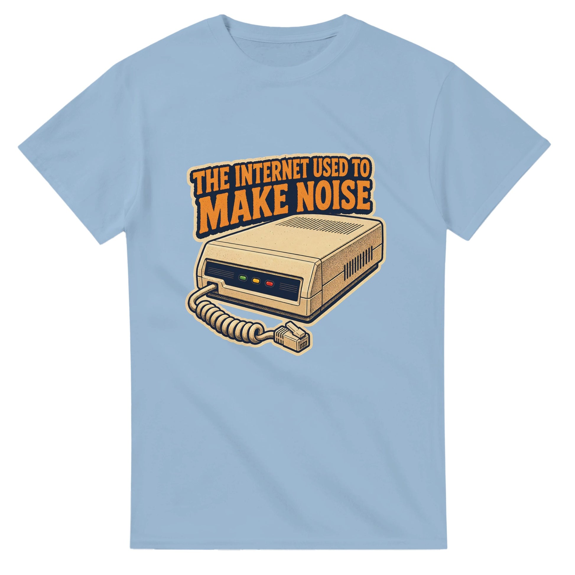 The Internet Used to Make Noise Retro Tech Graphic T-shirt — product view 3