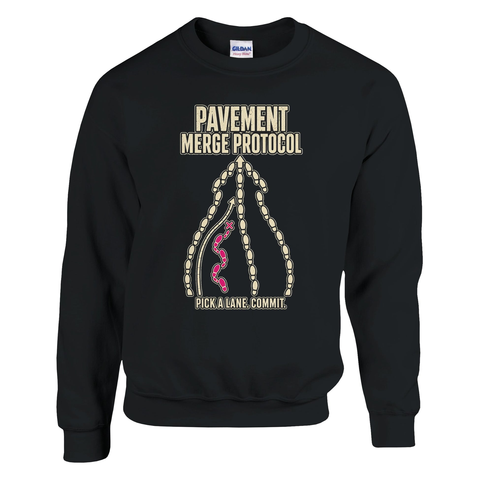 Pavement Merge Protocol — Pick a Lane Sweatshirt — product view 5