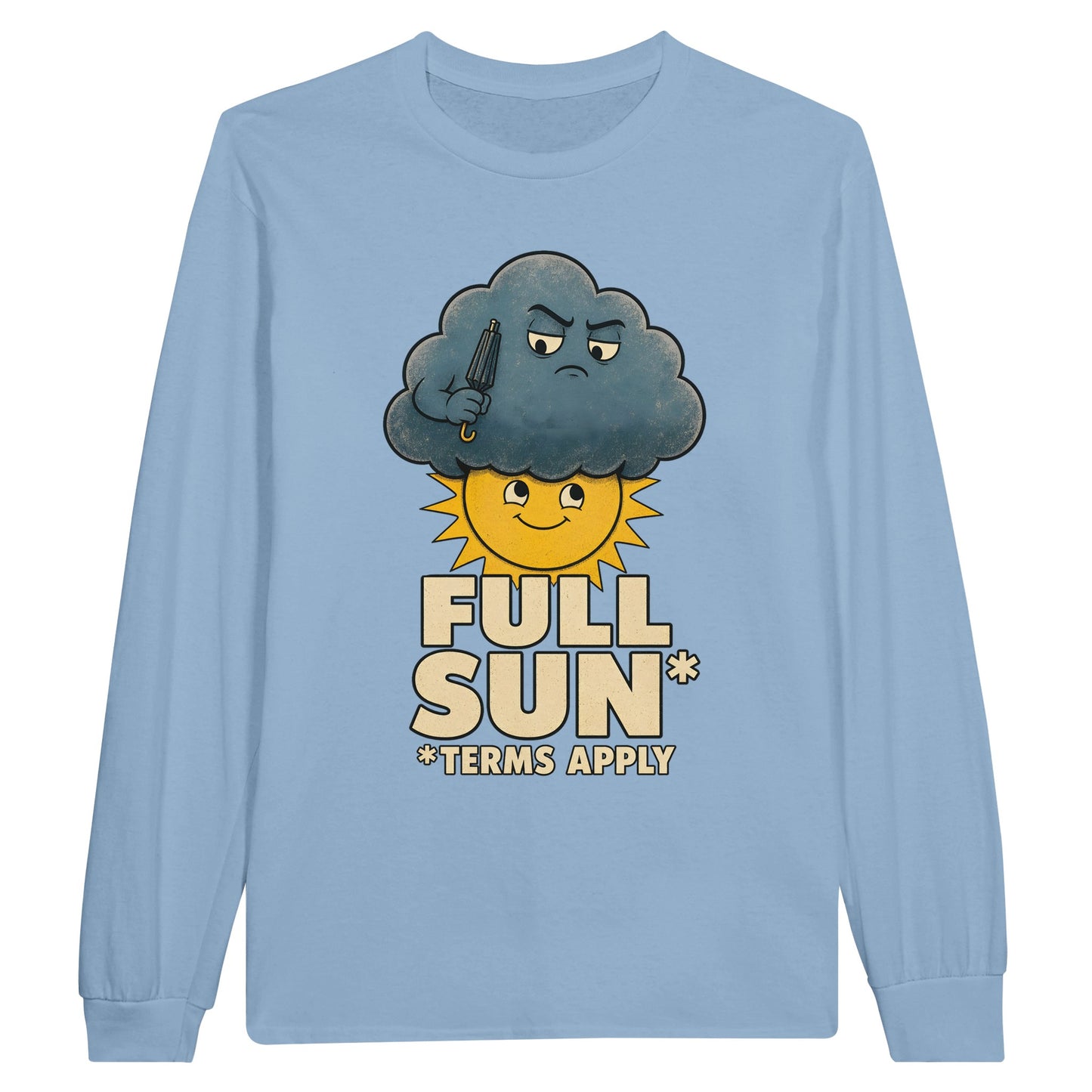 Full Sun, Terms Apply Weather Graphic Long-Sleeve T-shirt — product view 8