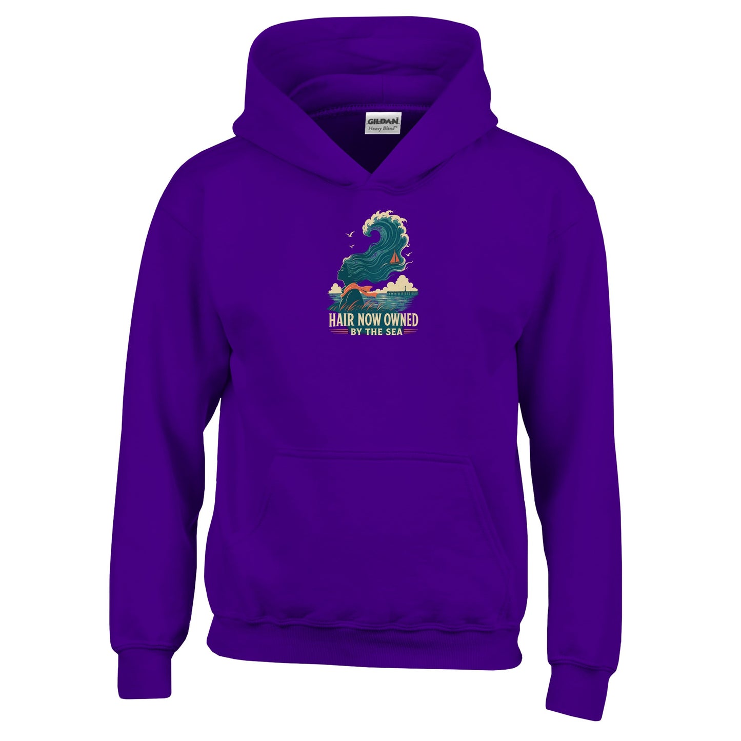 Hair Now Owned by the Sea Kids' Hoodie — product view 10