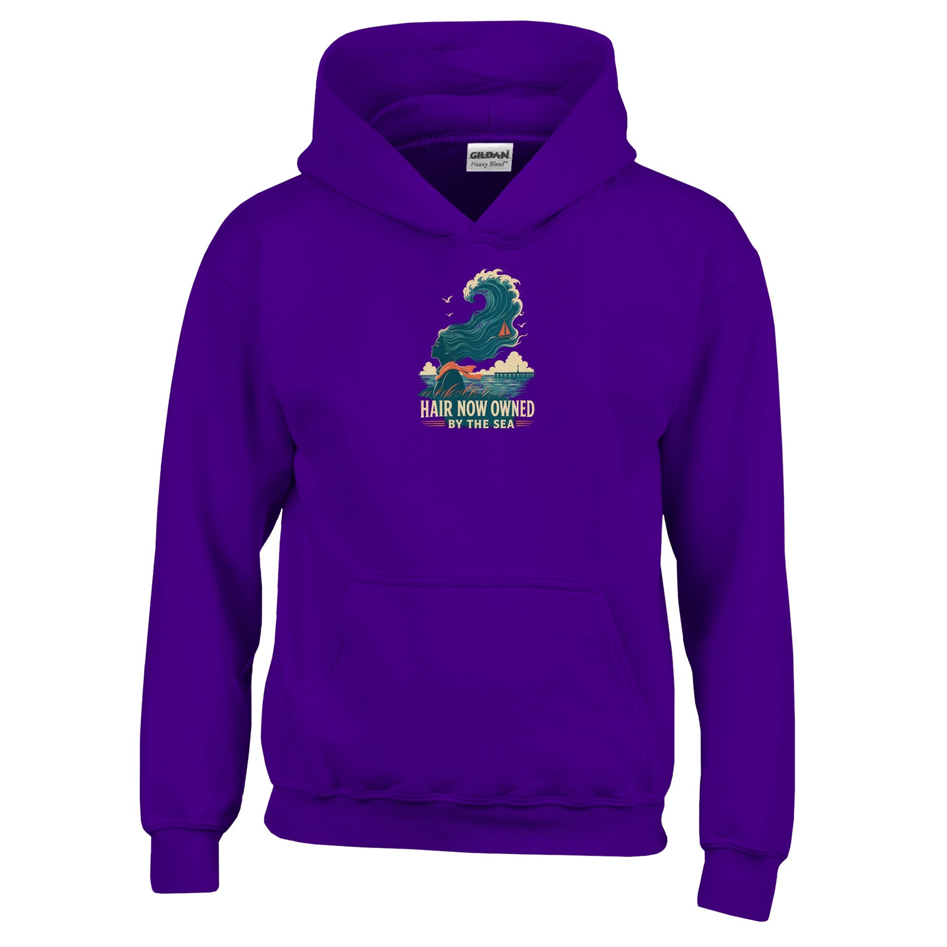 Hair Now Owned by the Sea Kids' Hoodie — product view 10