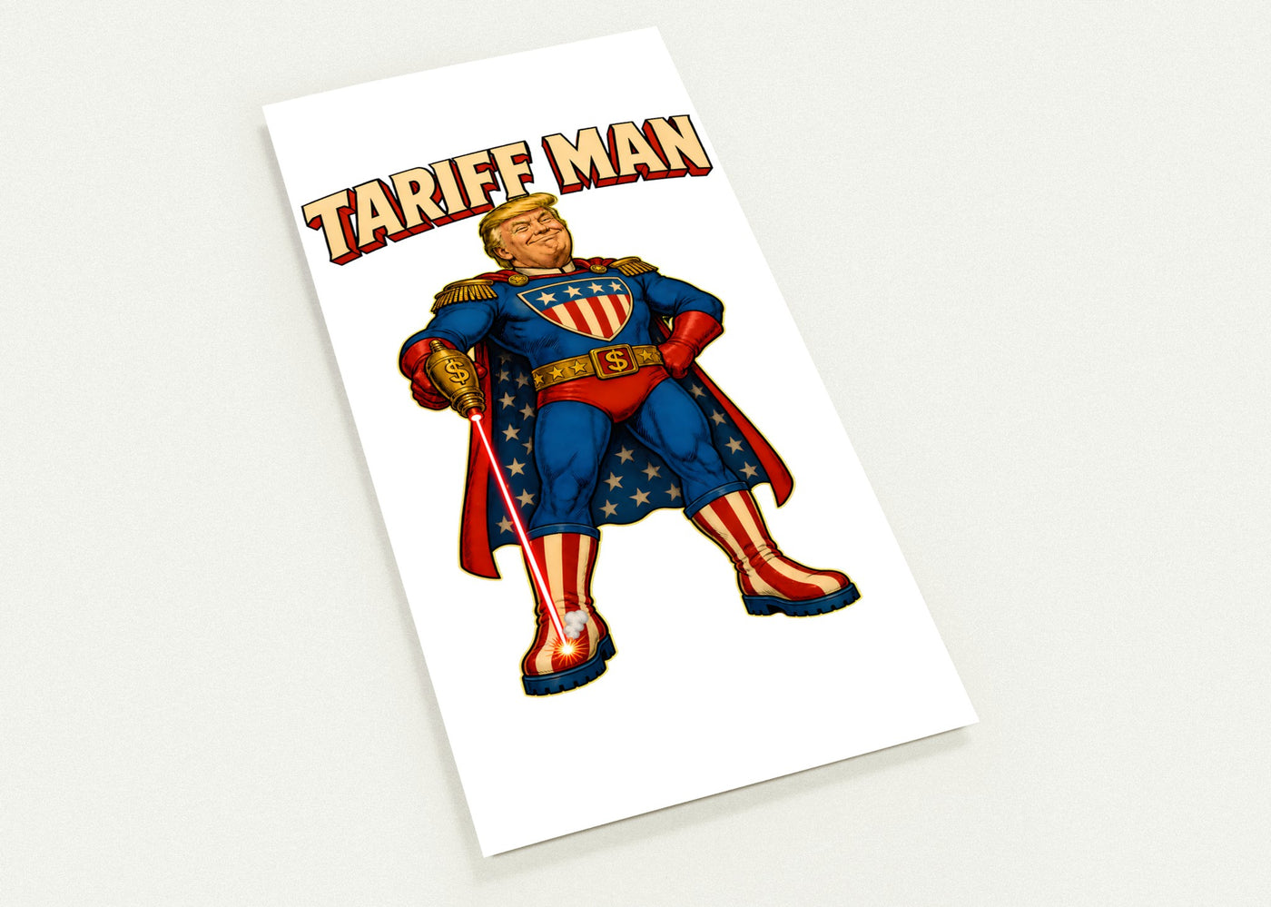 Tariff Man – Self-Shot Satire Postcard Pack
