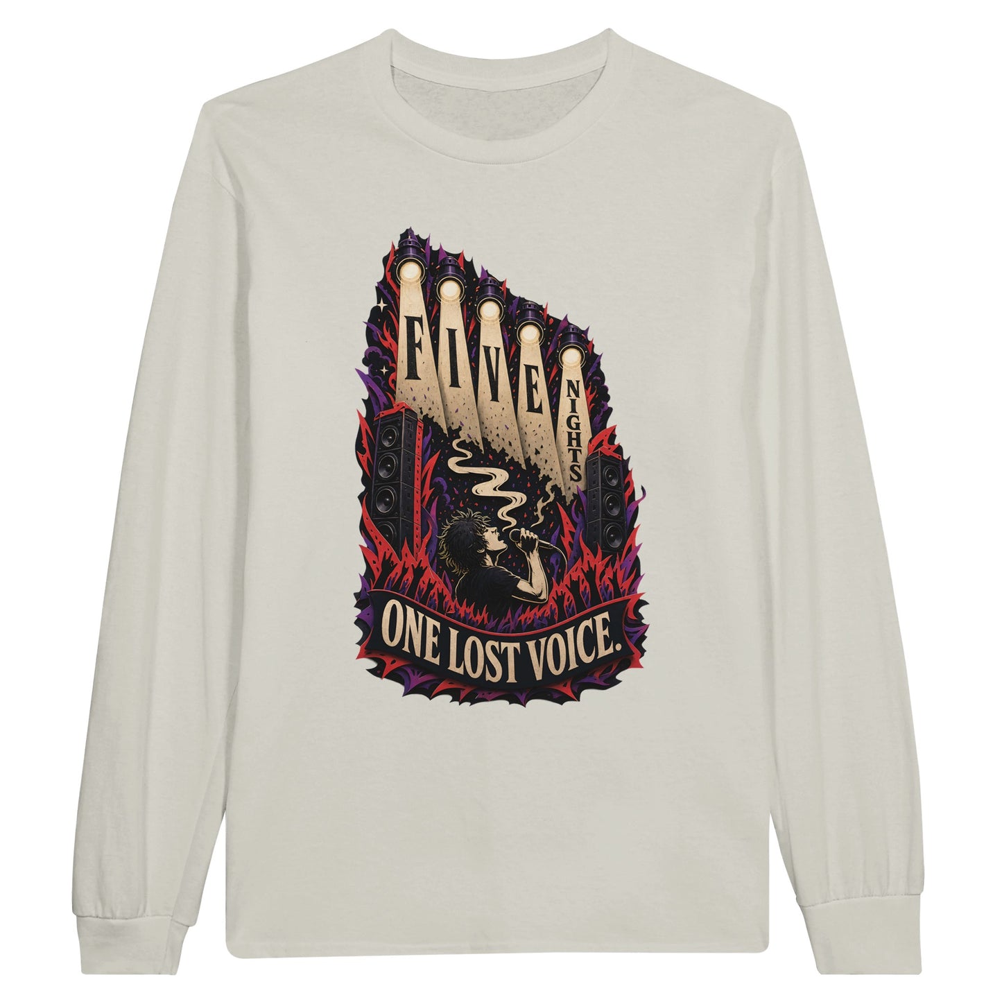 Five Nights, One Lost Voice Long-Sleeve T-shirt — product view 14