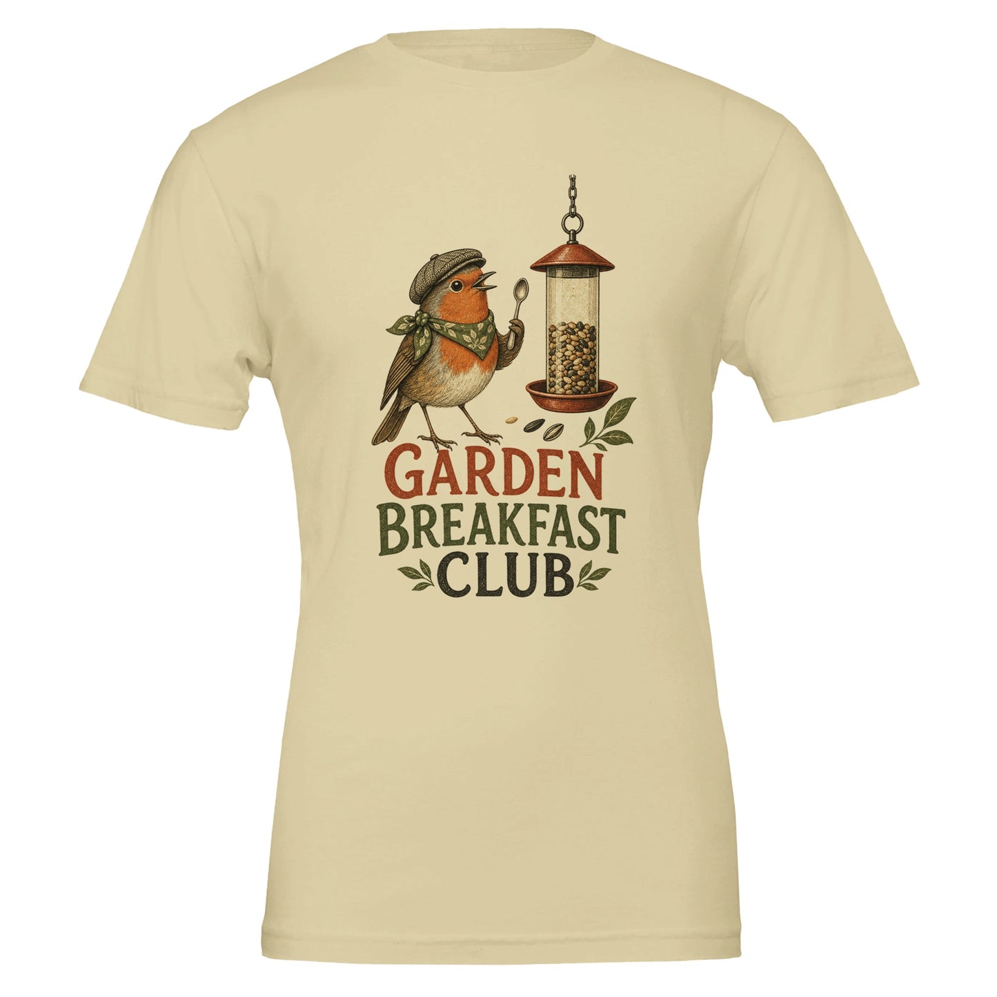 Garden Breakfast Club Robin Graphic T-shirt — product view 5