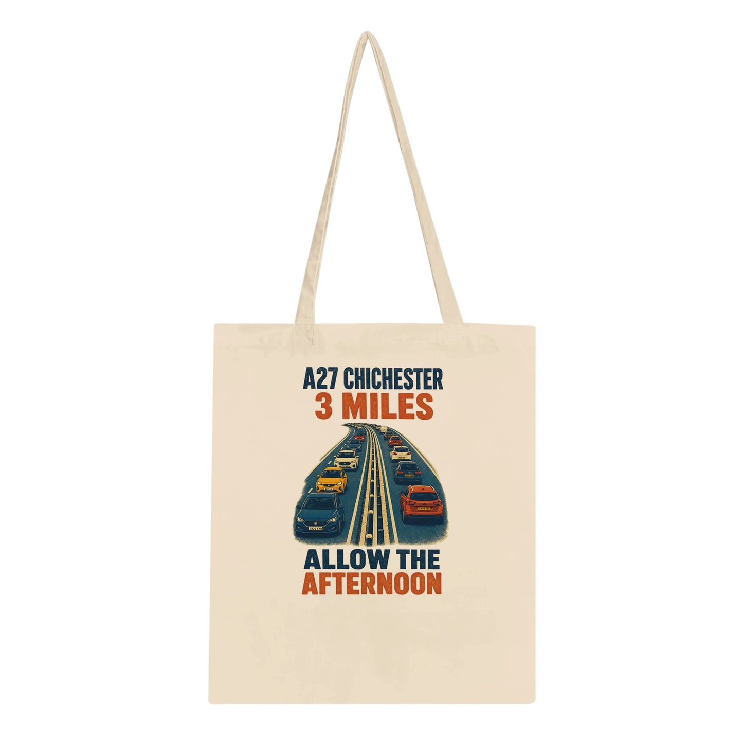 A27 Chichester – 3 Miles, Allow the Afternoon Tote Bag — product view 1