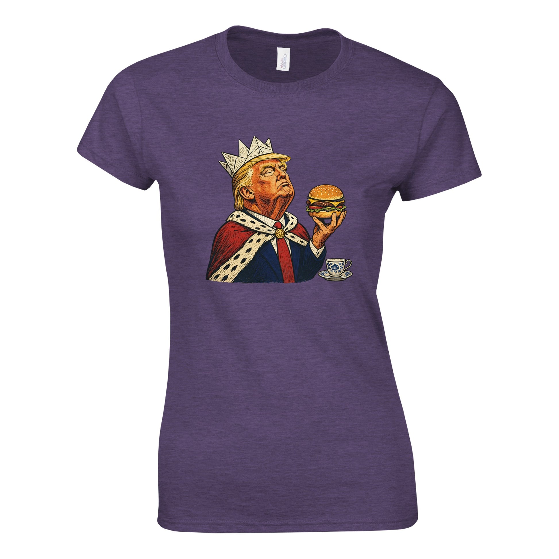 The Very Temporary Monarch — Trump Satire Women's T-shirt — product view 2