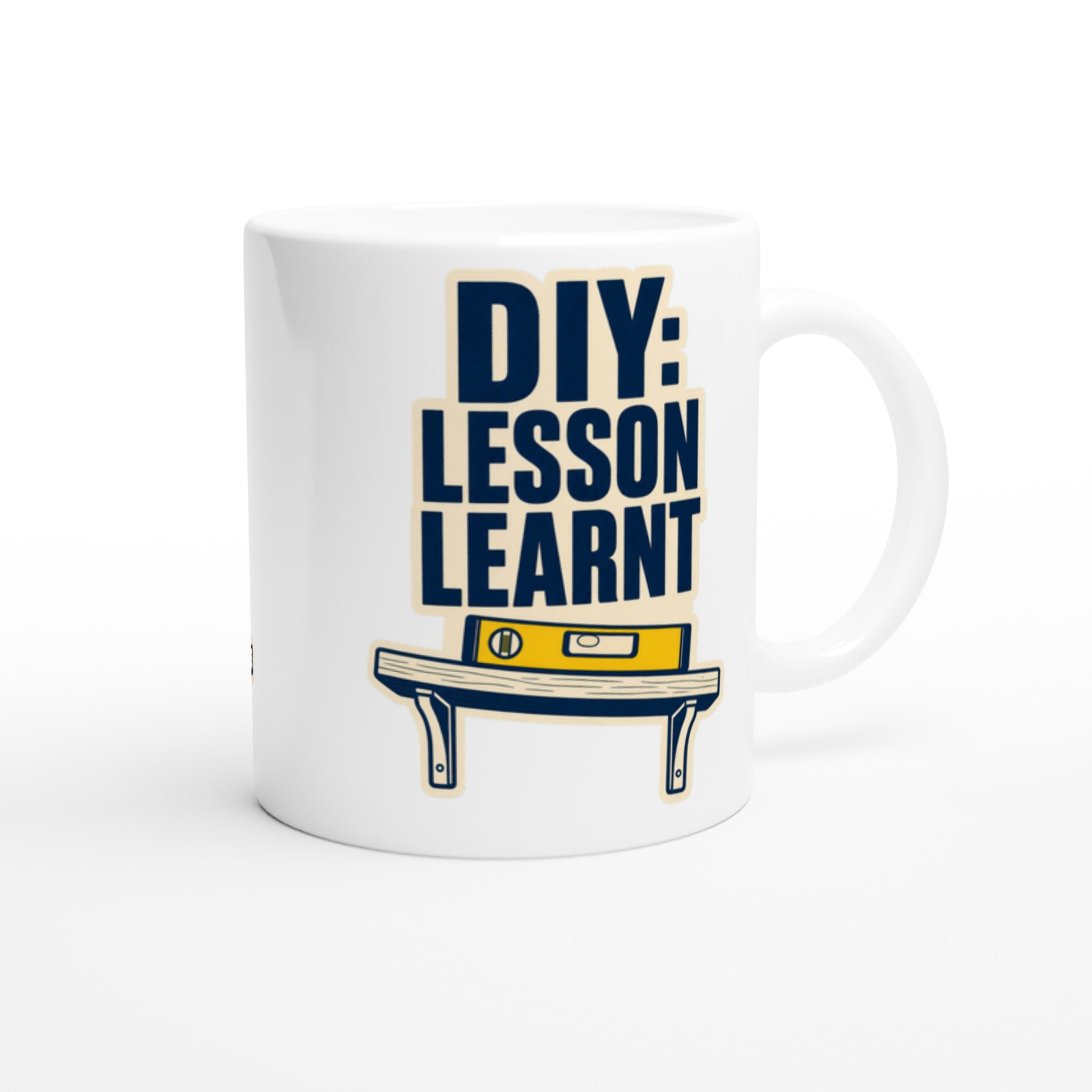DIY: Lesson Learnt Wonky Shelf Graphic Mug — product view 2