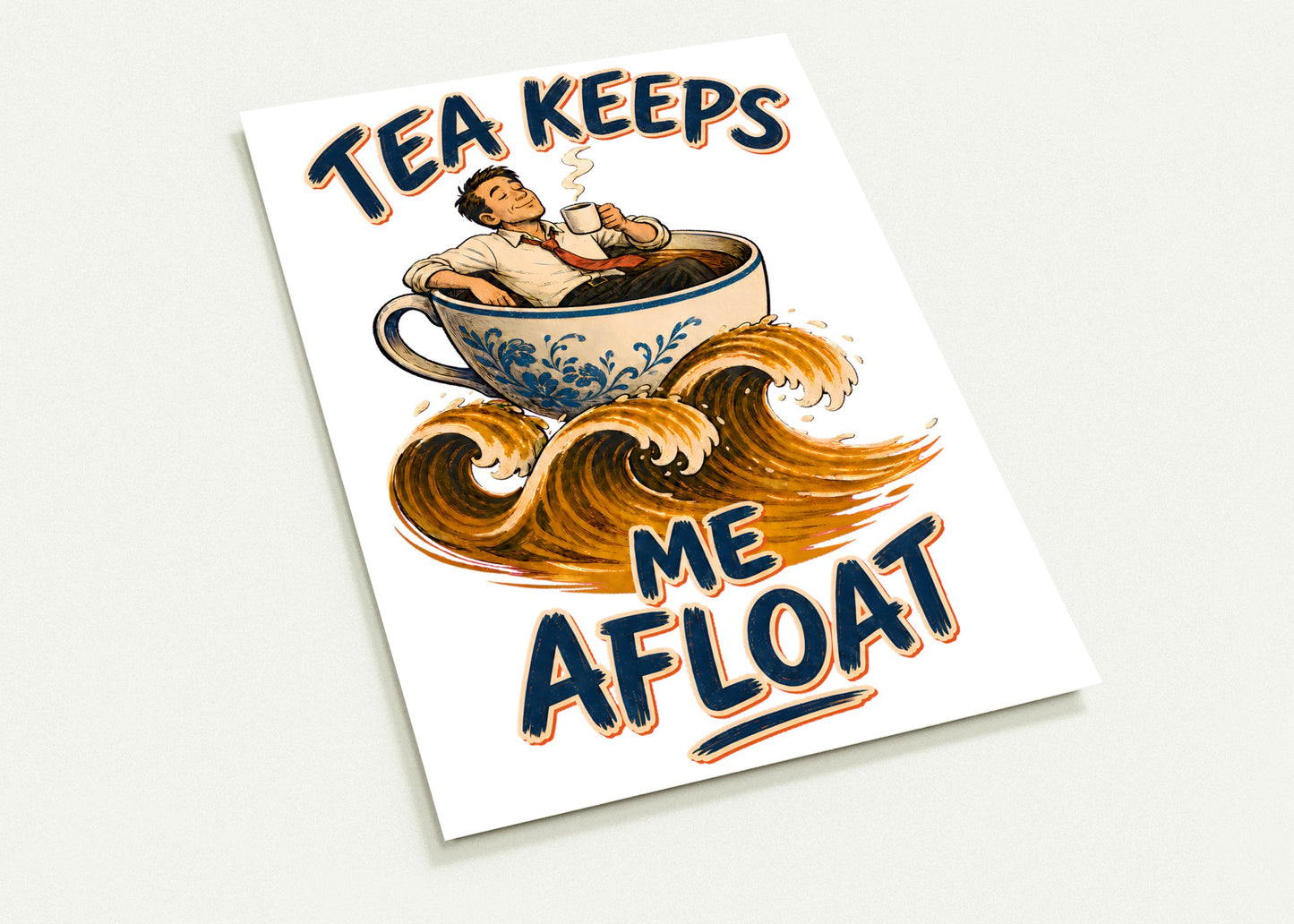 Tea Keeps Me Afloat Postcard Pack — product view 2