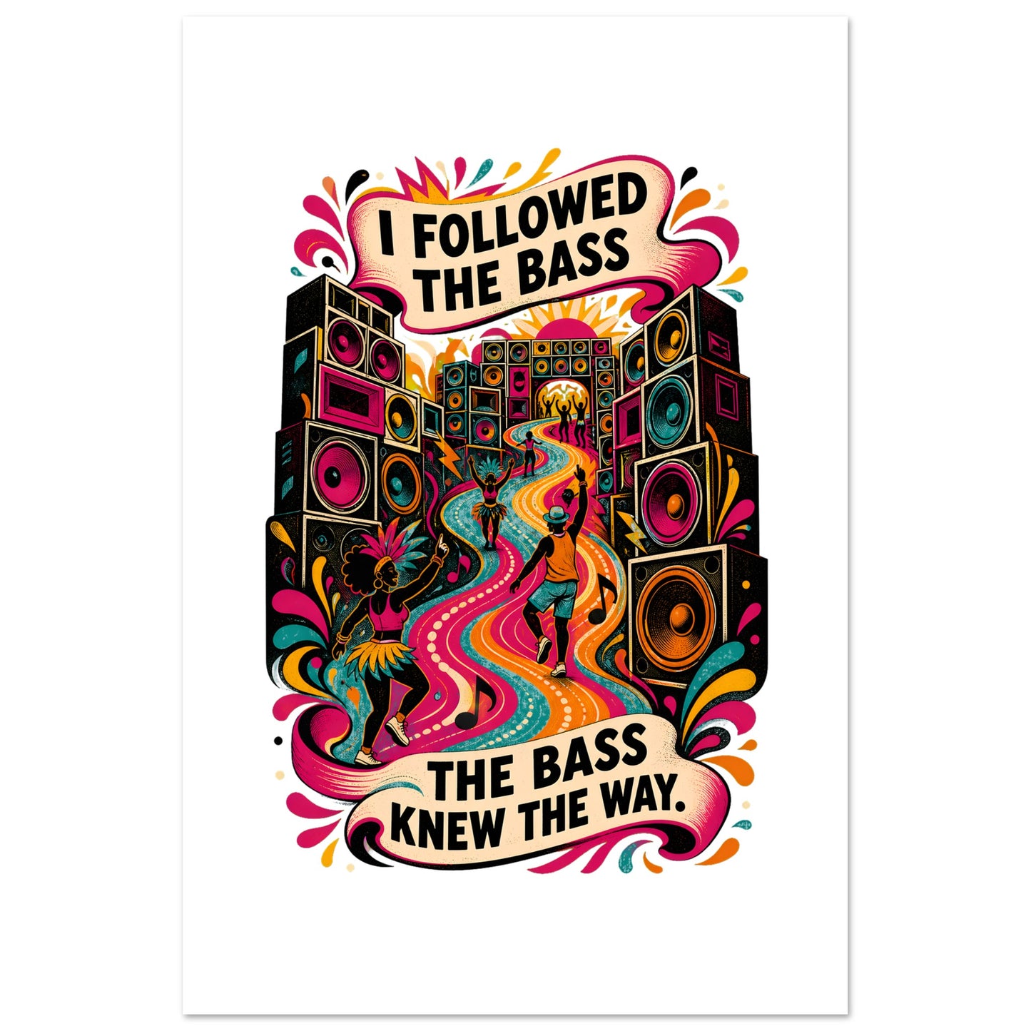 I Followed the Bass Poster — product view 5